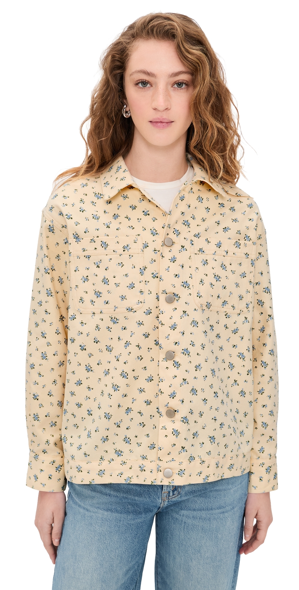 Bailey Rose Floral Button Down Shirt Cream Bailey Rose Floral Button Down Shirt Cream