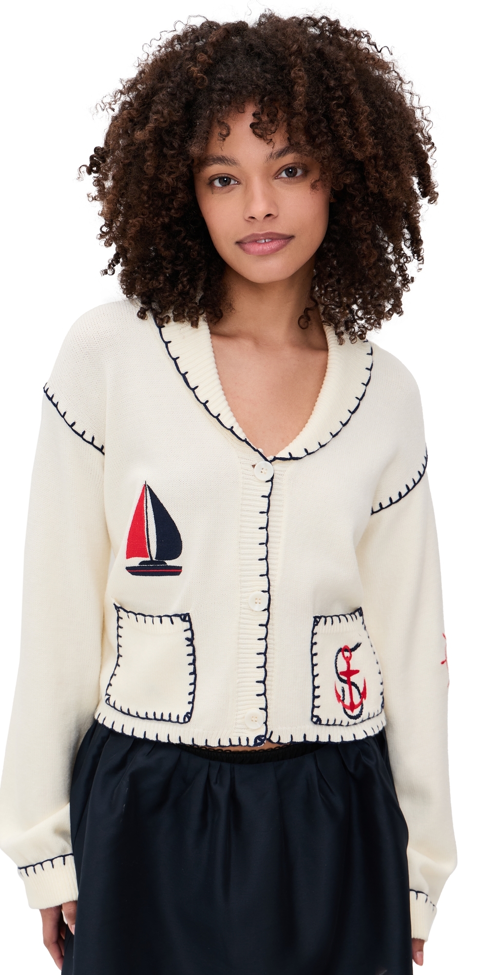 Bailey Rose Nautical Cardigan Cream Bailey Rose Nautical Cardigan Cream