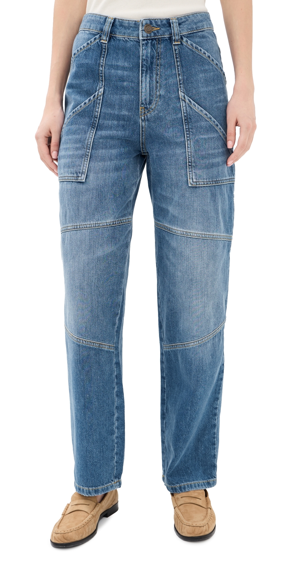 ba & sh Carpenter Jeans Light Used Blue ba & sh Carpenter Jeans Light Used Blue