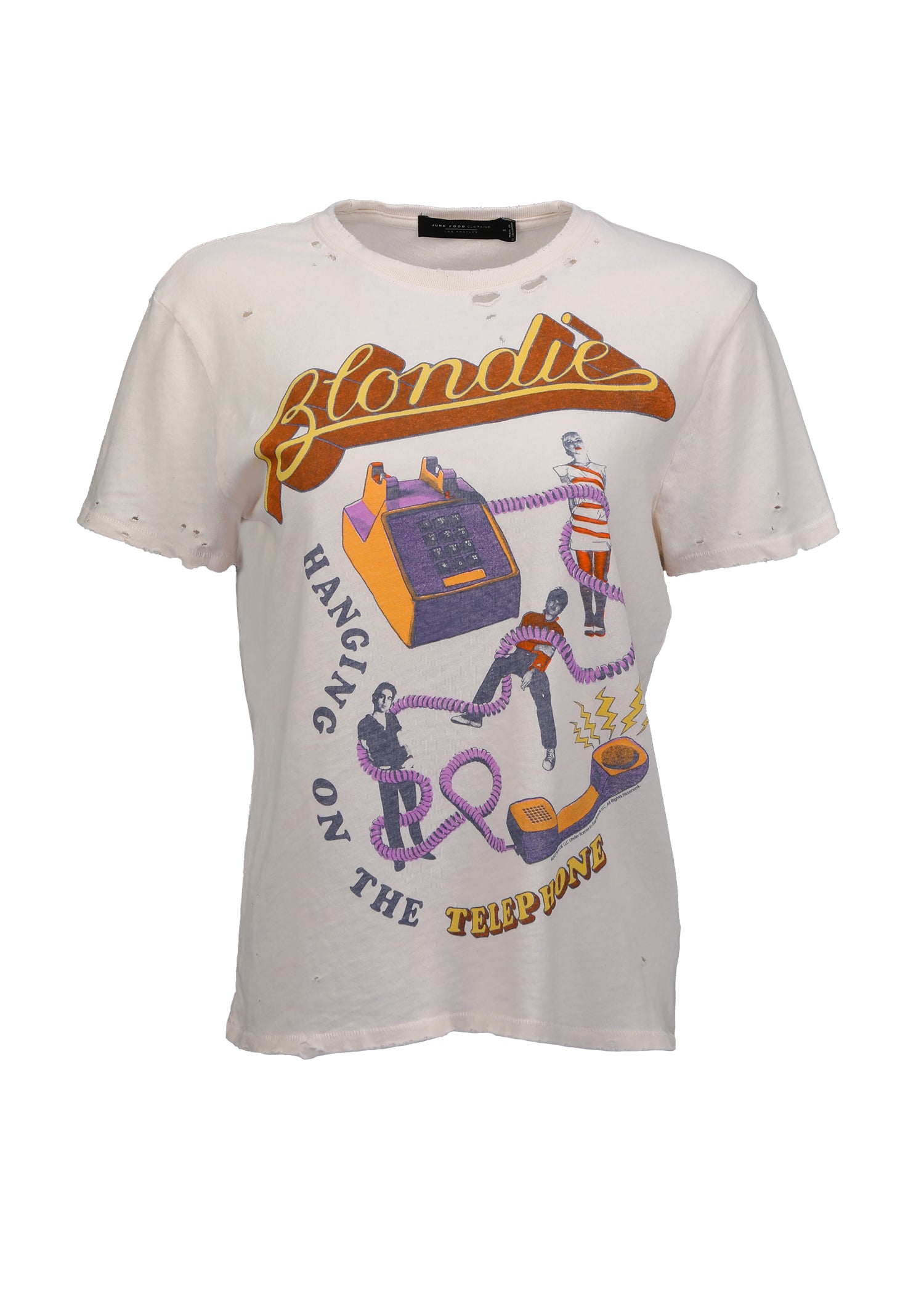 Hanging On The Telephone Blondie Band Shirt – L White Hanging On The Telephone Blondie Band Shirt – L White