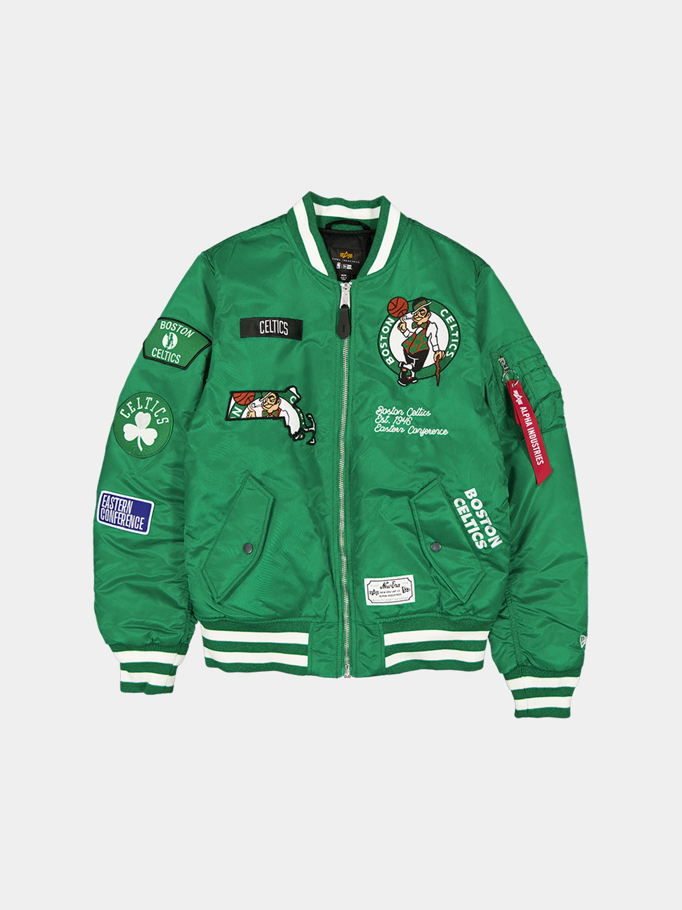 BOSTON CELTICS X ALPHA X NEW ERA MA- BOMBER JACKET KELLY GREEN – KELLY GREENWHITE BOSTON CELTICS X ALPHA X NEW ERA MA- BOMBER JACKET KELLY GREEN – KELLY GREENWHITE