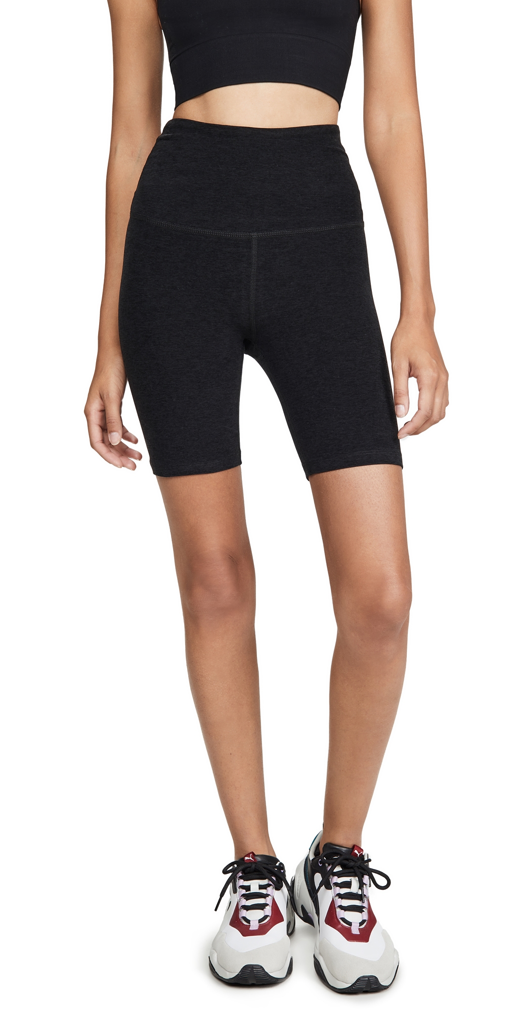 Beyond Yoga High Waisted Biker Shorts Darkest Night Beyond Yoga High Waisted Biker Shorts Darkest Night