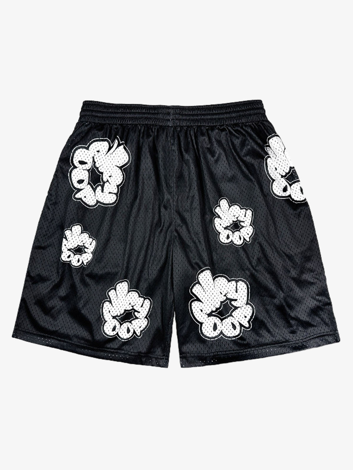 Abstract Letter Graphic Athletic Shorts