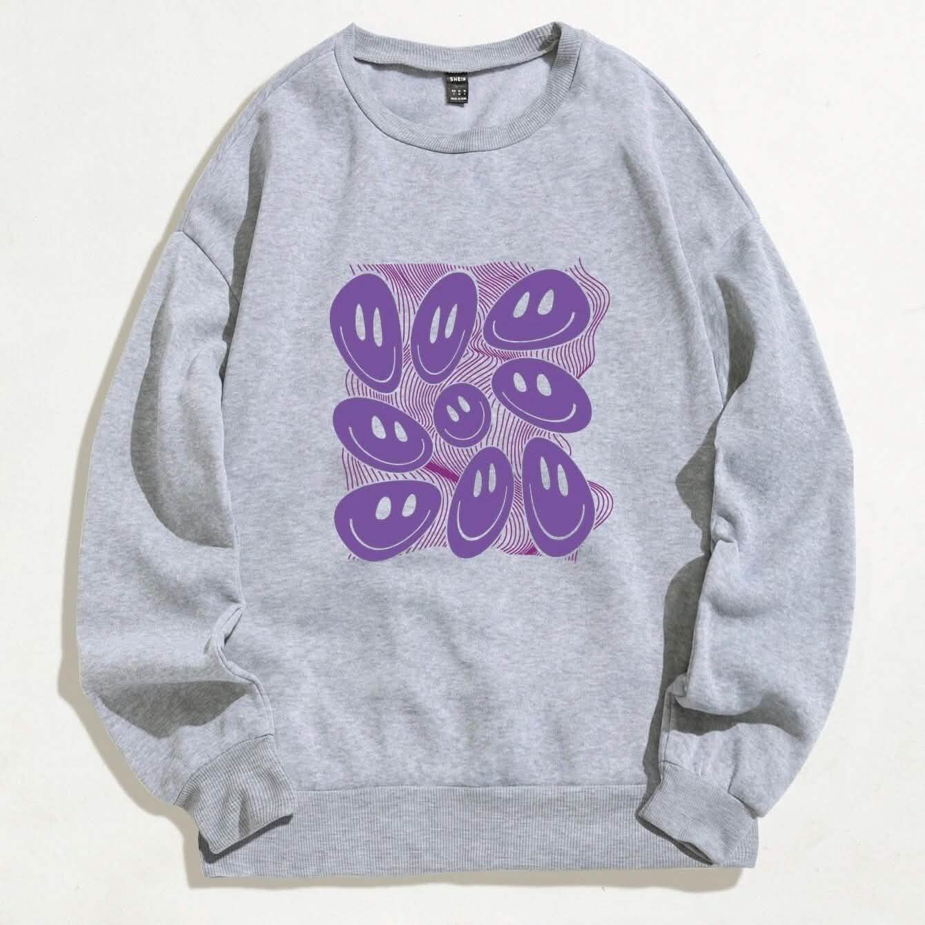 Cartoon Graphic Thermal Lined Oversized Sweatshirt Cartoon Graphic Thermal Lined Oversized Sweatshirt