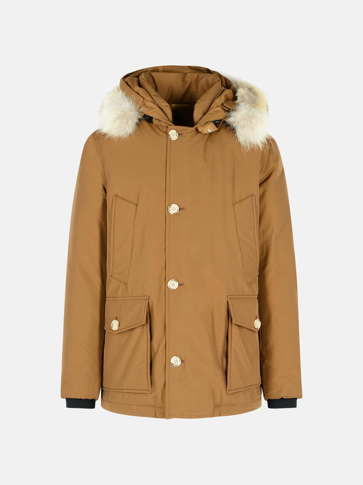 WOOLRICH ‘Arctic’ Brown Cotton Blend Parka