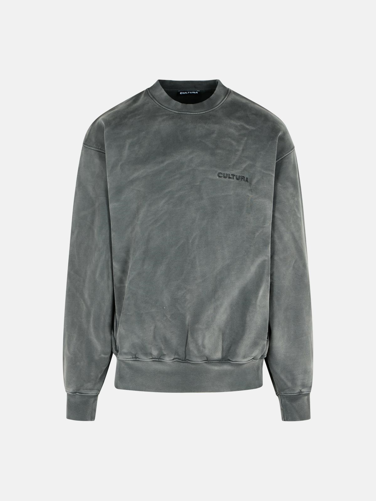 CULTURA Gray Cotton Sweatshirt CULTURA Gray Cotton Sweatshirt