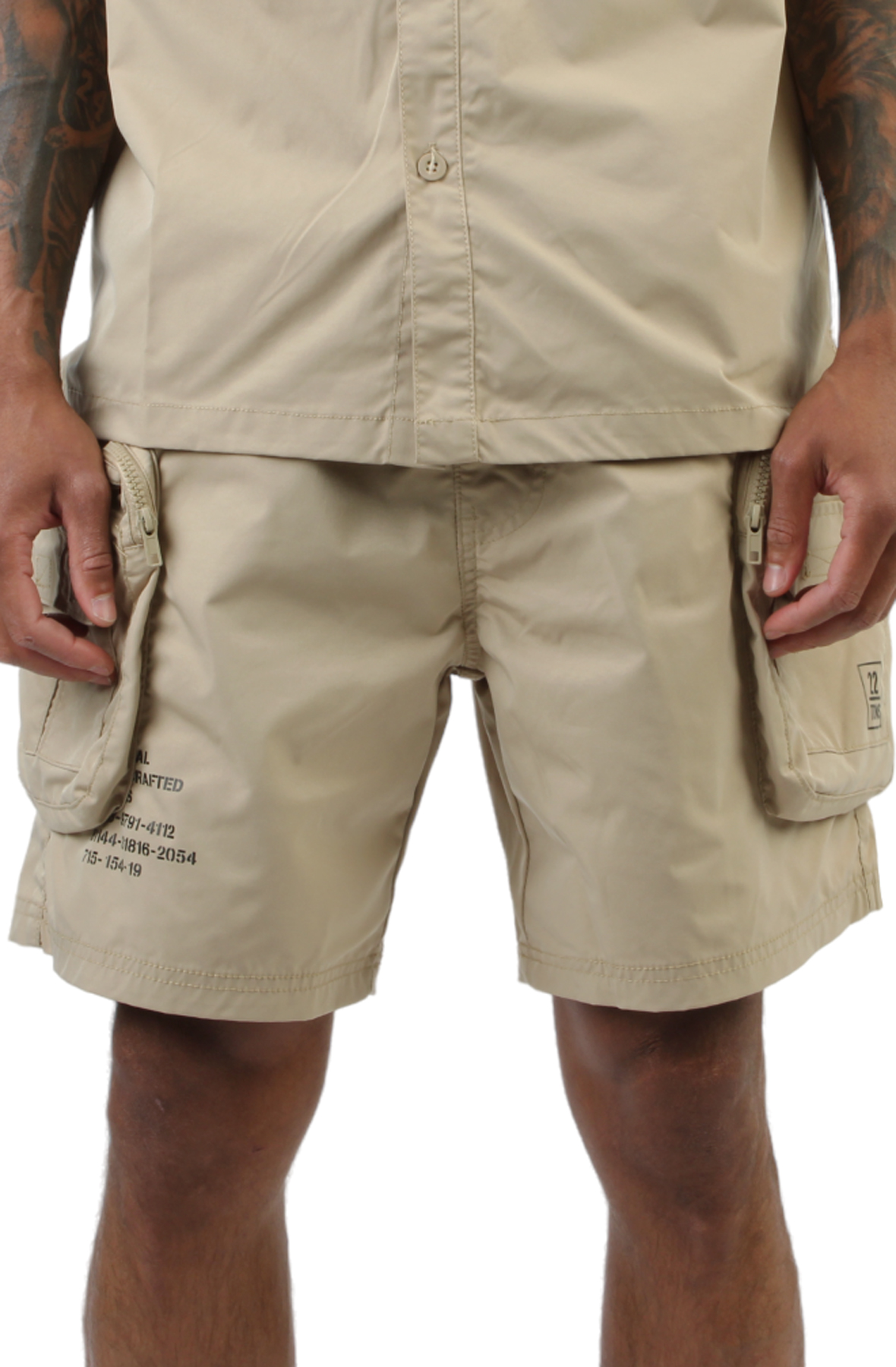Men Printed Utility Lounge Windbreaker Shorts Khaki Shorts M Khaki Men Printed Utility Lounge Windbreaker Shorts Khaki Shorts M Khaki