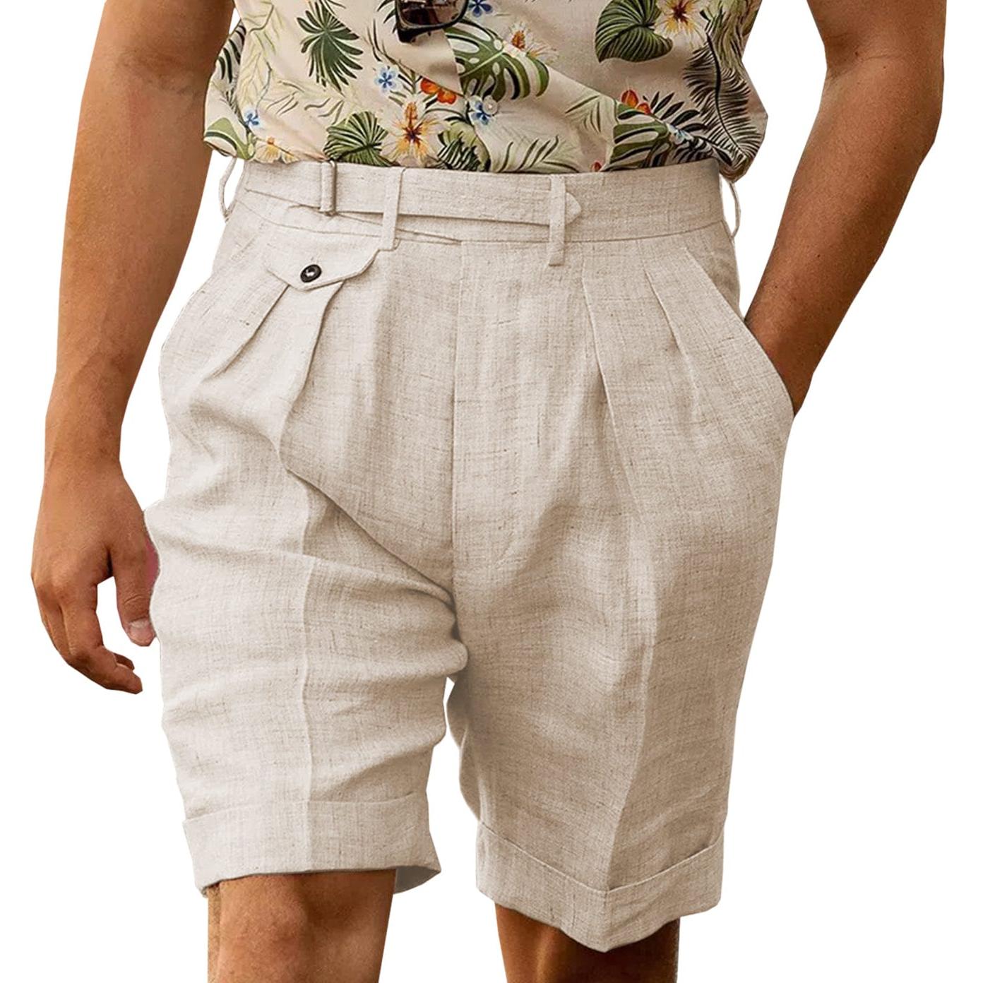 Ceehuteey Men’s Linen Short Pants Gorg Trousers – Black W Ceehuteey Men’s Linen Short Pants Gorg Trousers – Black W
