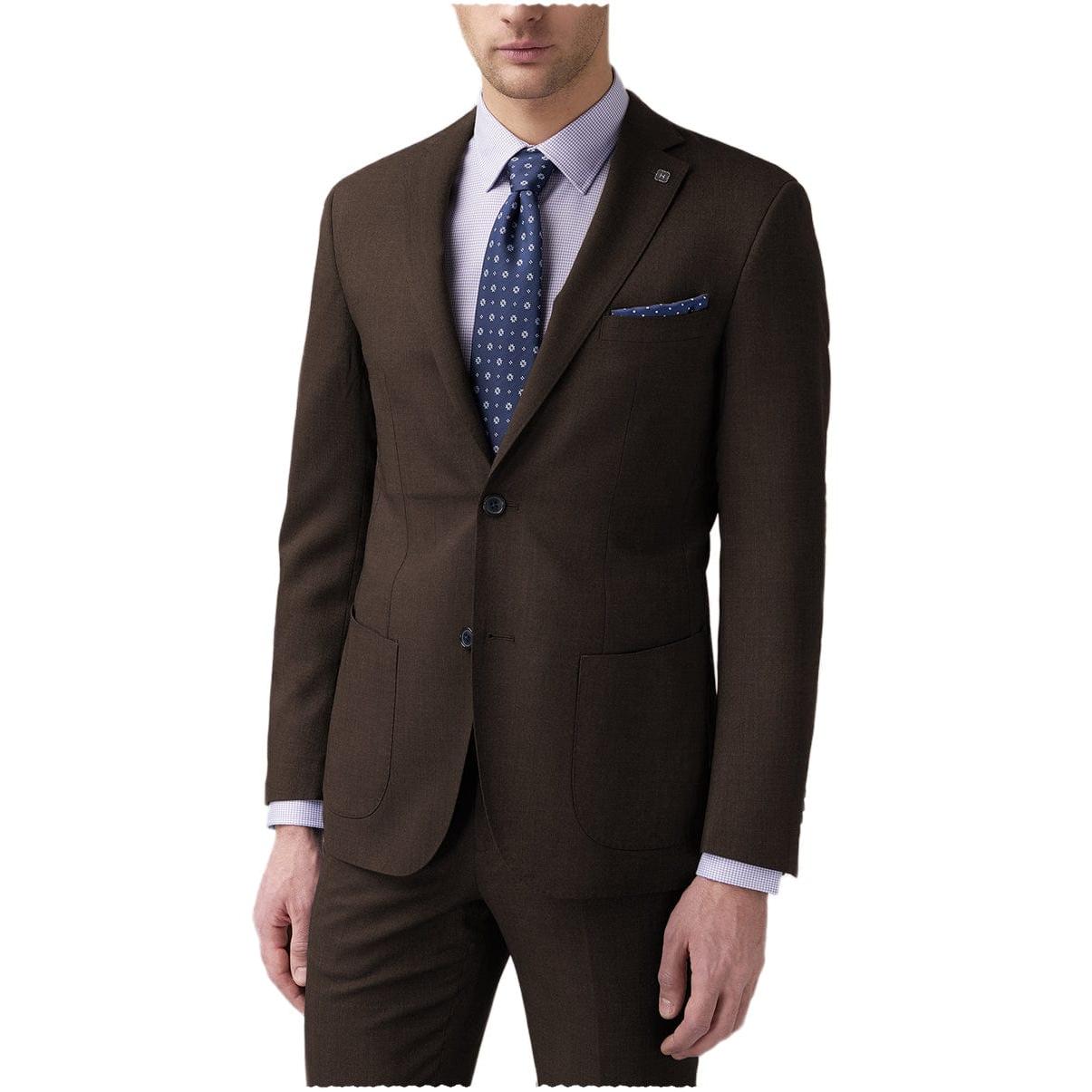 Ceehuteey pieces Mens Suit Blazer Blazer+Pants – Coffee R Ceehuteey pieces Mens Suit Blazer Blazer+Pants – Coffee R