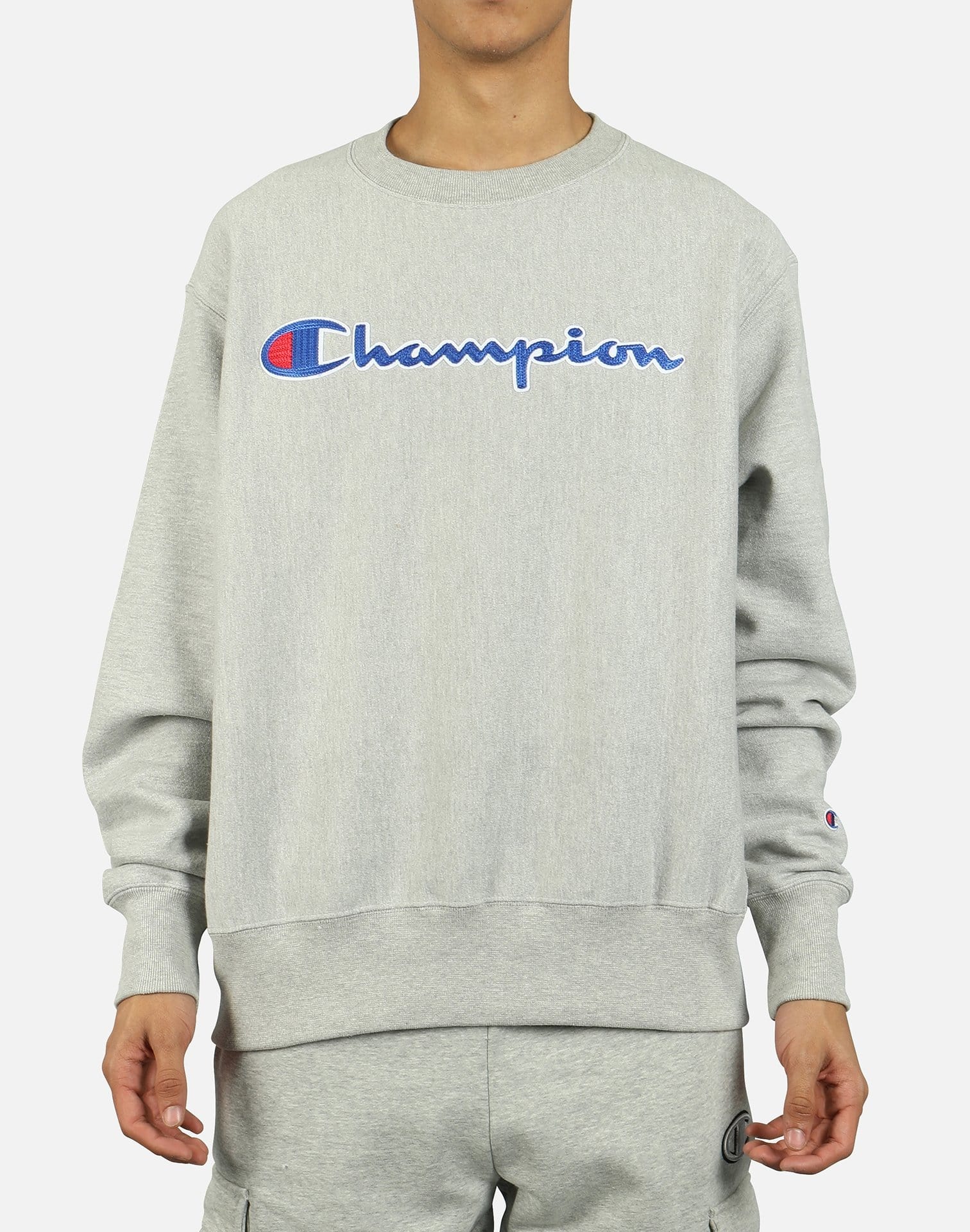 Champion REVERSE WEAVE CHAIN STITCH SCRIPT LOGO CREW SWEATSHIRT