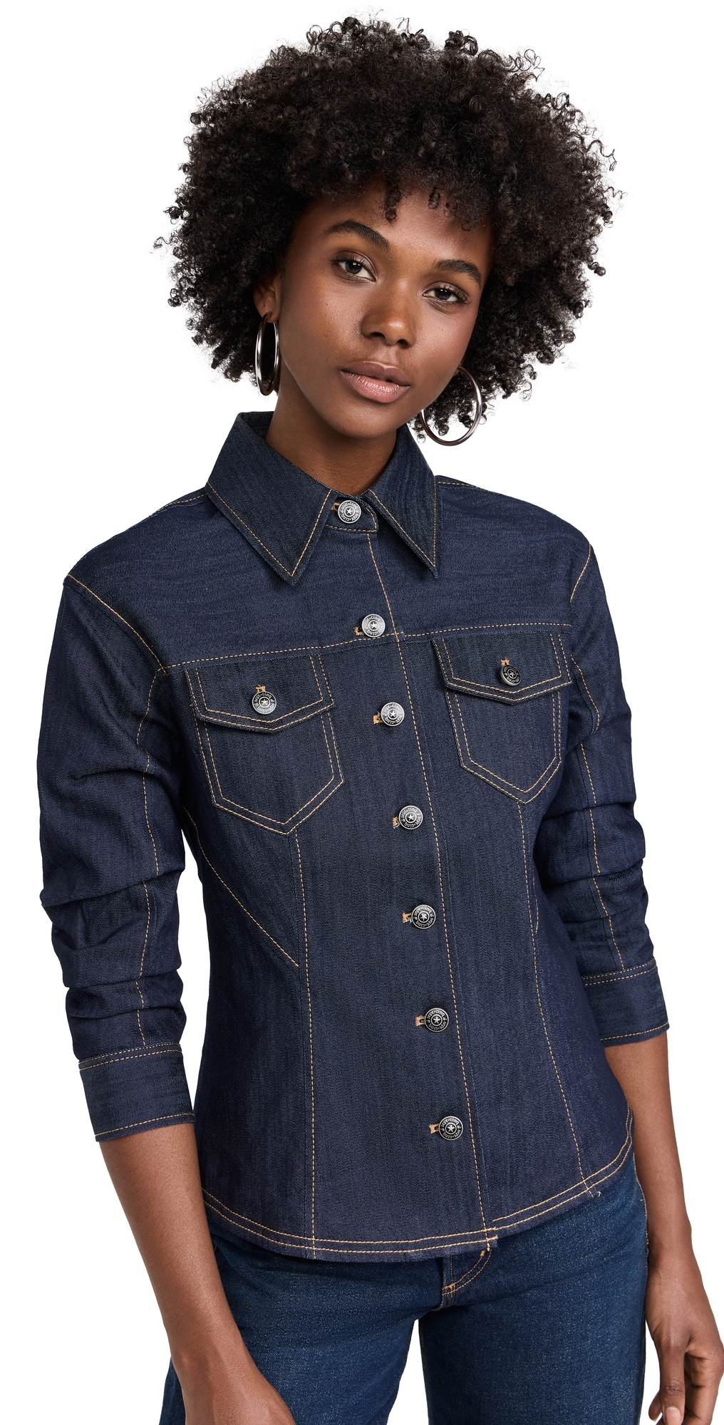 Cinq à Sept Denim Scrunched Canyon Jacket Indigo Cinq à Sept Denim Scrunched Canyon Jacket Indigo