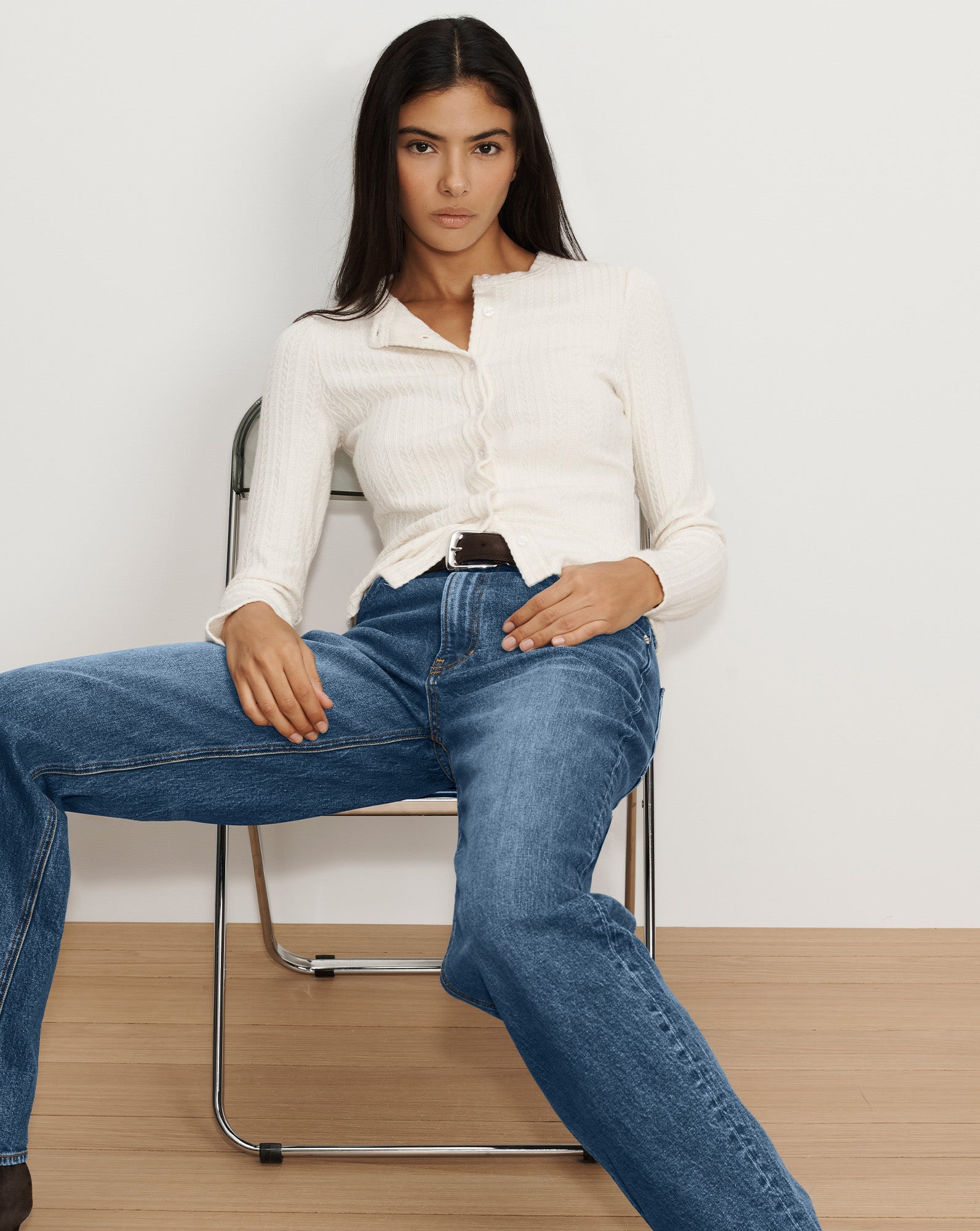 Veronica Beard Lira Pointelle Cardigan Ecru Veronica Beard Lira Pointelle Cardigan Ecru