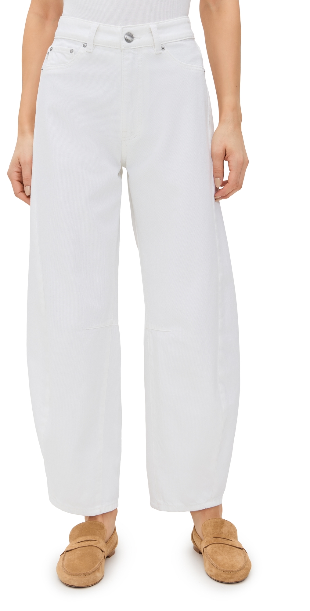 DL Miro Barrel High Rise Jeans White Vintage DL Miro Barrel High Rise Jeans White Vintage