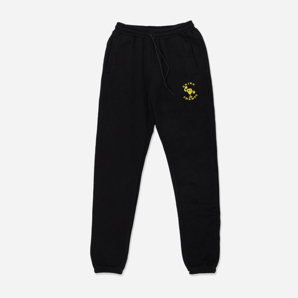 Drink Champs Embroidered Sweatpants Black Drink Champs Embroidered Sweatpants Black