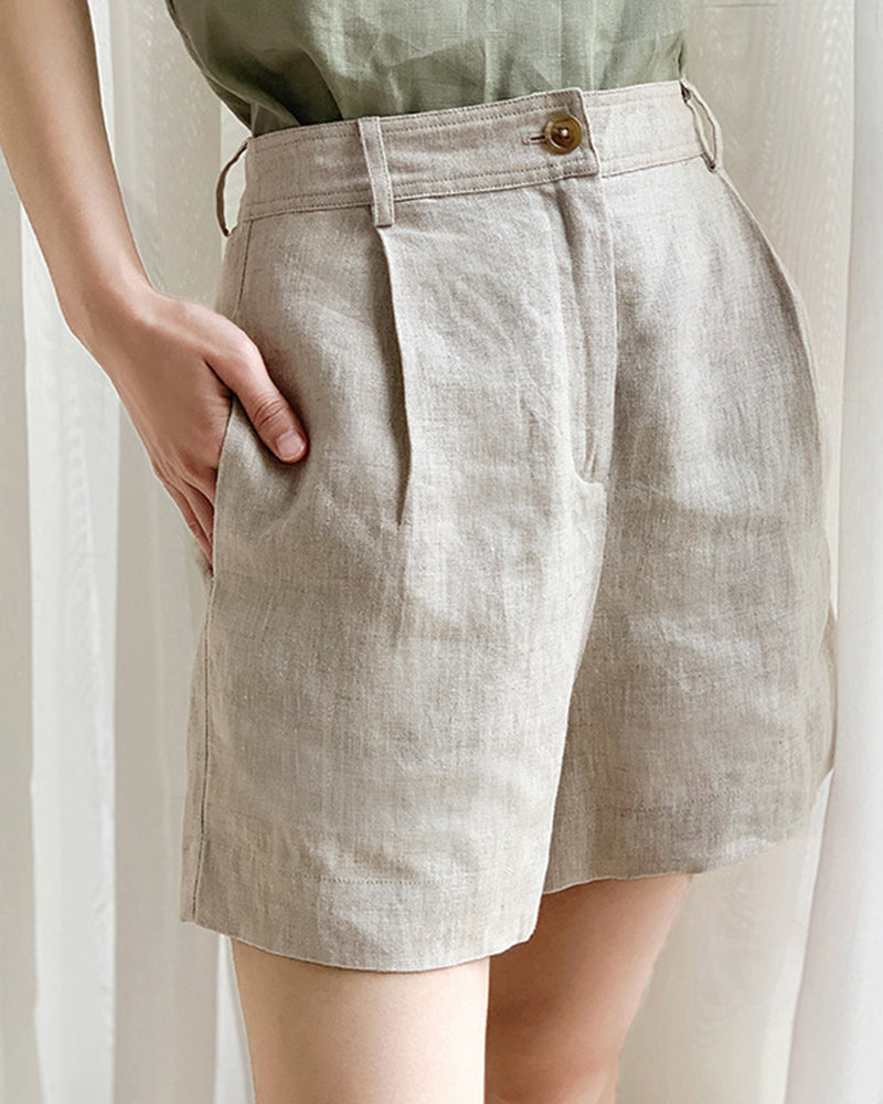 High Waist Wide Leg Summer Loose Black Casual Hot Shorts – Grey S High Waist Wide Leg Summer Loose Black Casual Hot Shorts – Grey S