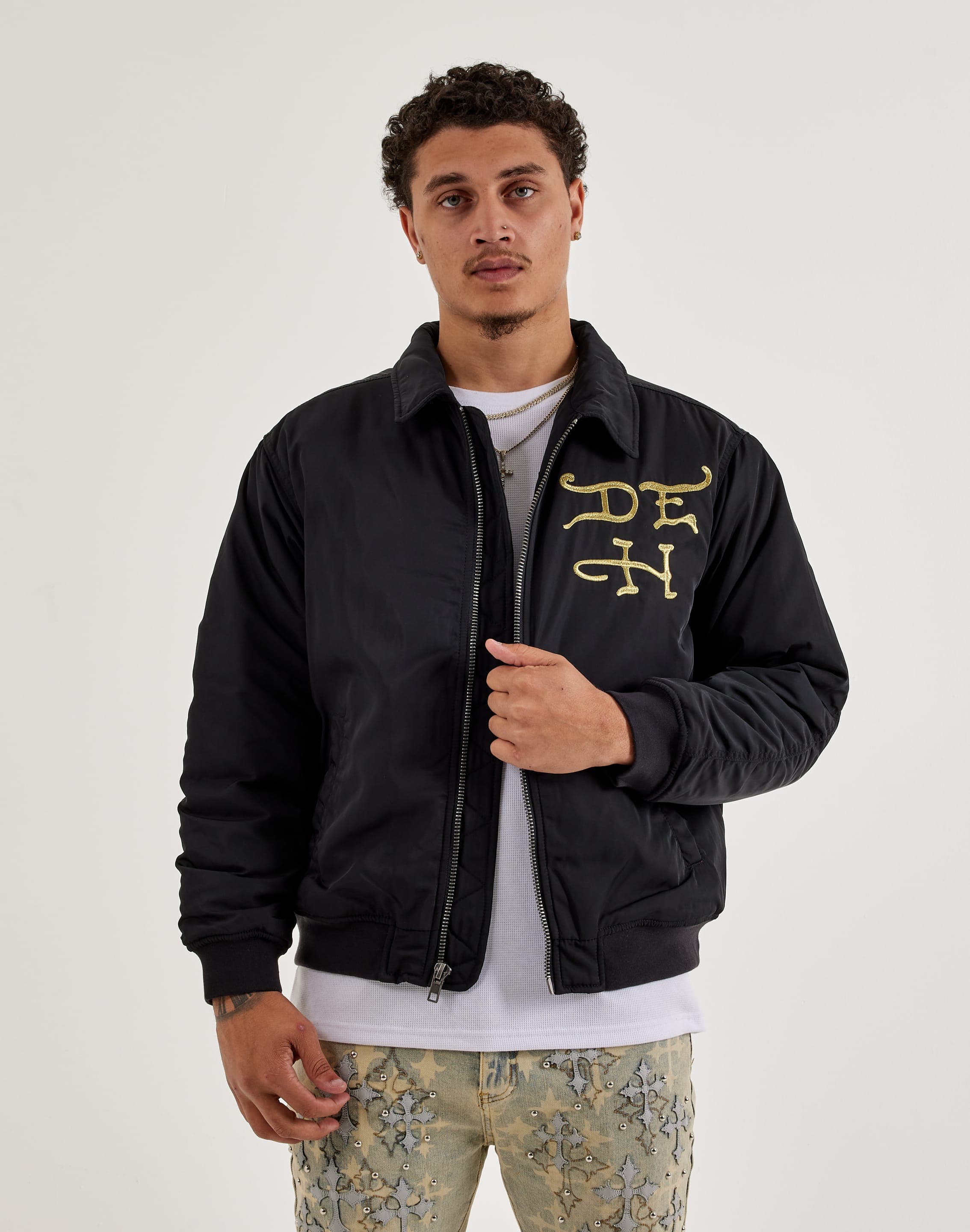 Ed Hardy Firelord Nylon Bomber Jacket Ed Hardy Firelord Nylon Bomber Jacket