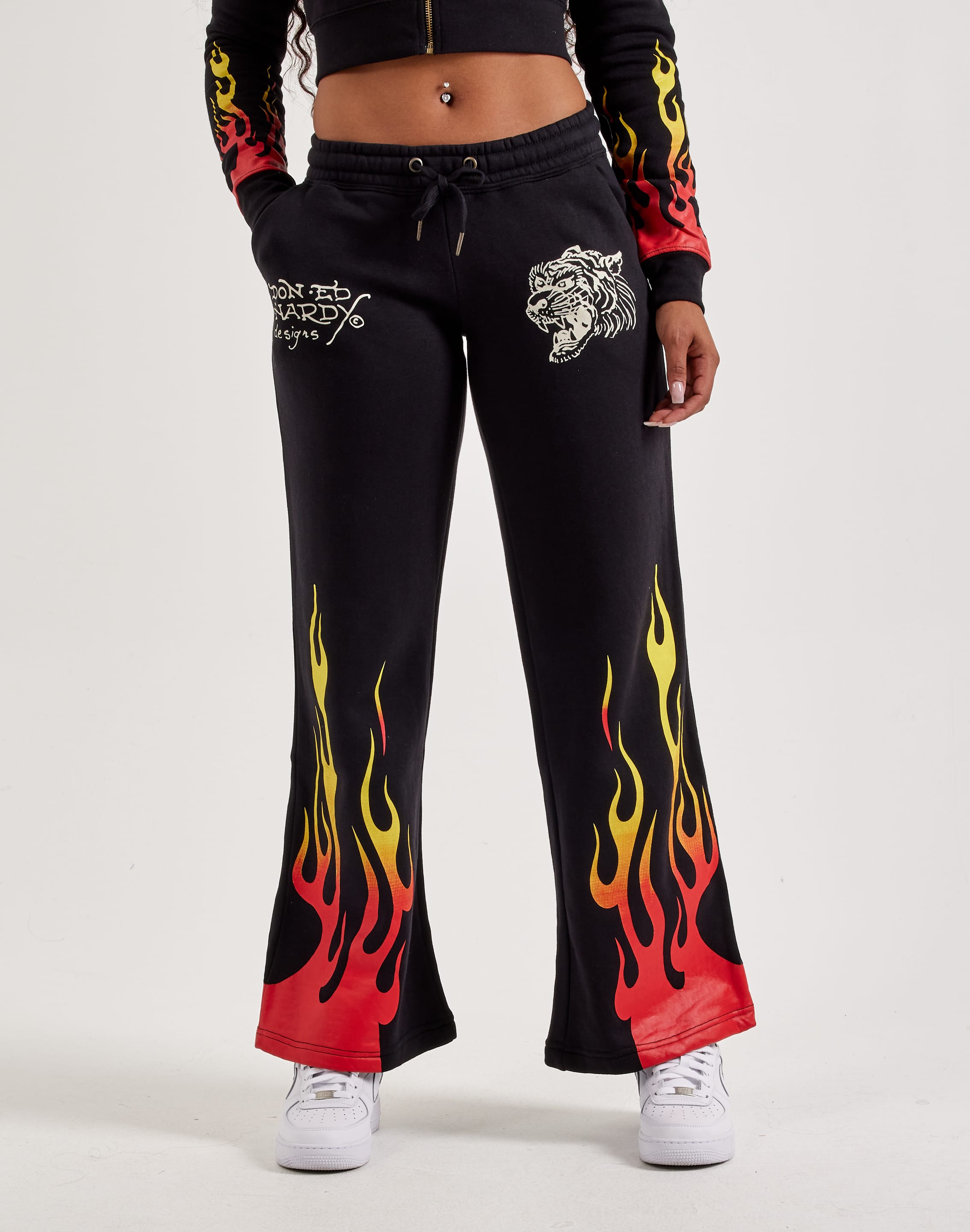 Ed Hardy Tiger Flame YK Fleece Sweatpants Ed Hardy Tiger Flame YK Fleece Sweatpants