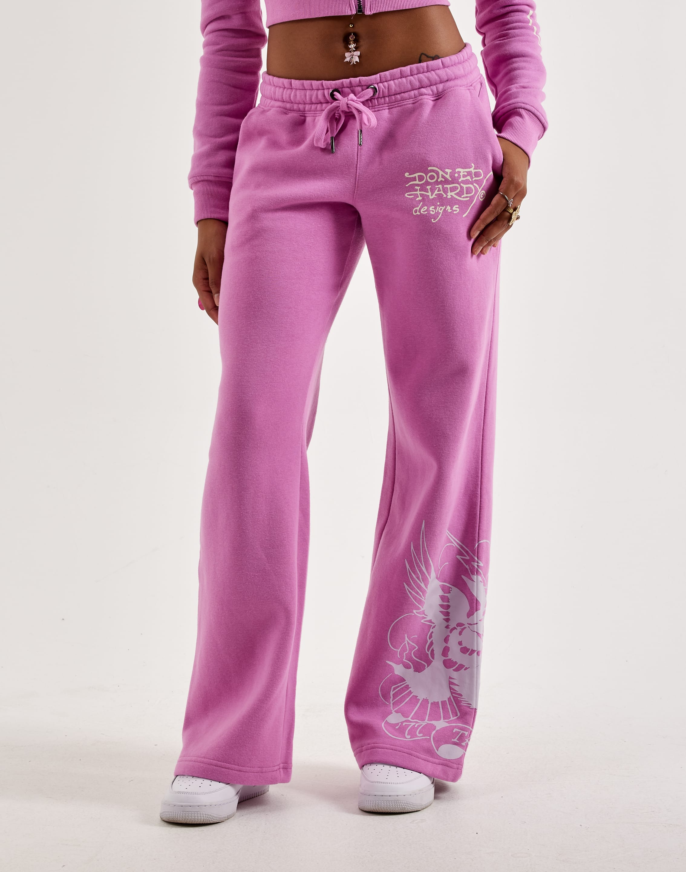 Ed Hardy Flower Skull YK Fleece Sweatpants Ed Hardy Flower Skull YK Fleece Sweatpants