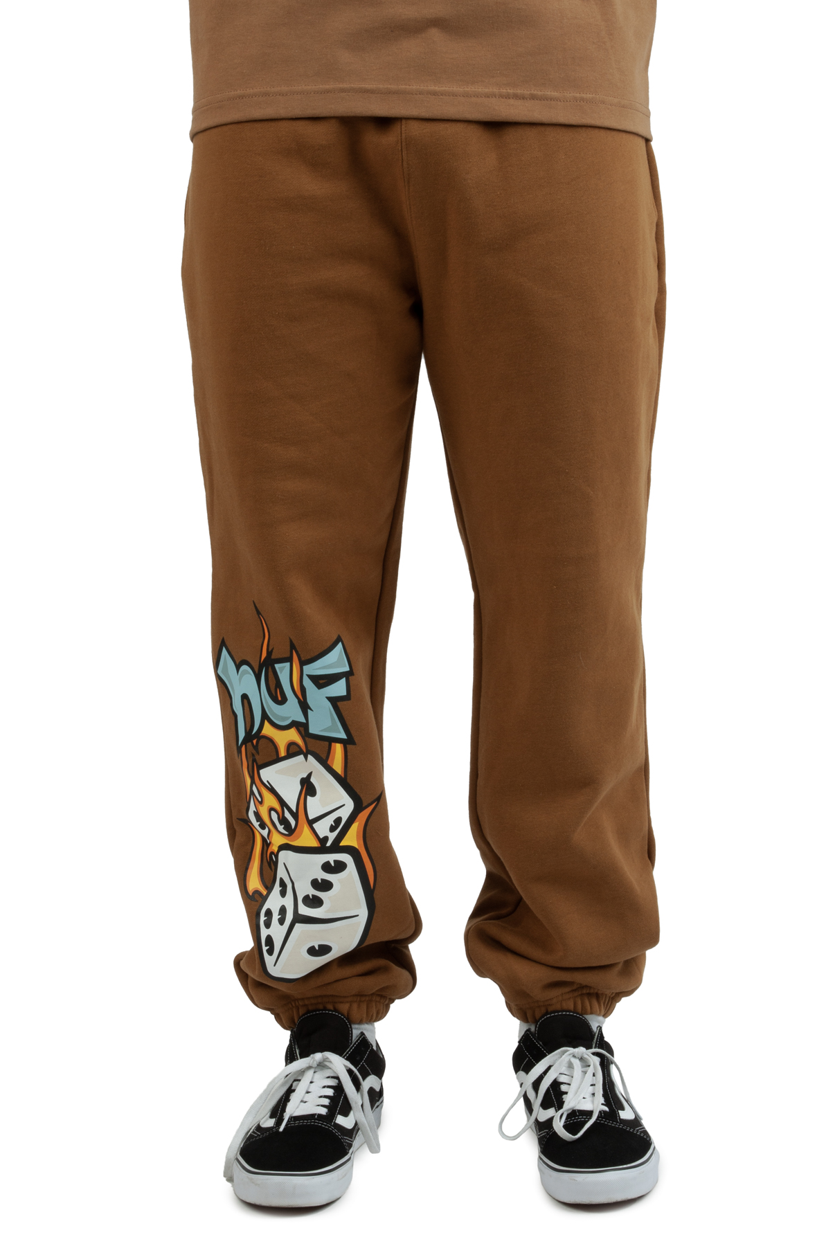 Men Dicey Fleece Joggers Brown Pants Brown Men Dicey Fleece Joggers Brown Pants Brown