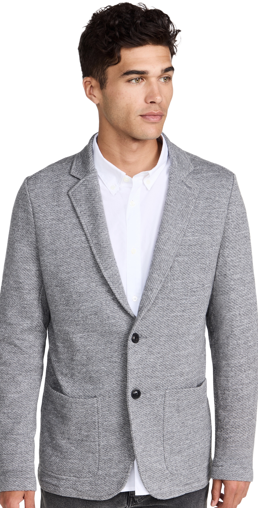 Faherty Inlet Knit Blazer Medium Grey Melange Faherty Inlet Knit Blazer Medium Grey Melange