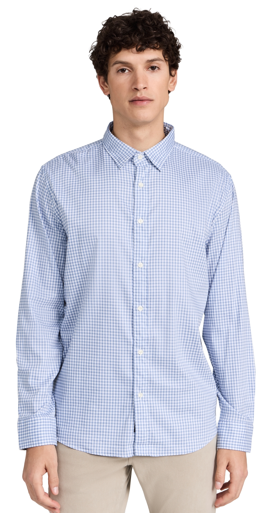 Faherty The Movement Shirt Light Blue Gingham Faherty The Movement Shirt Light Blue Gingham