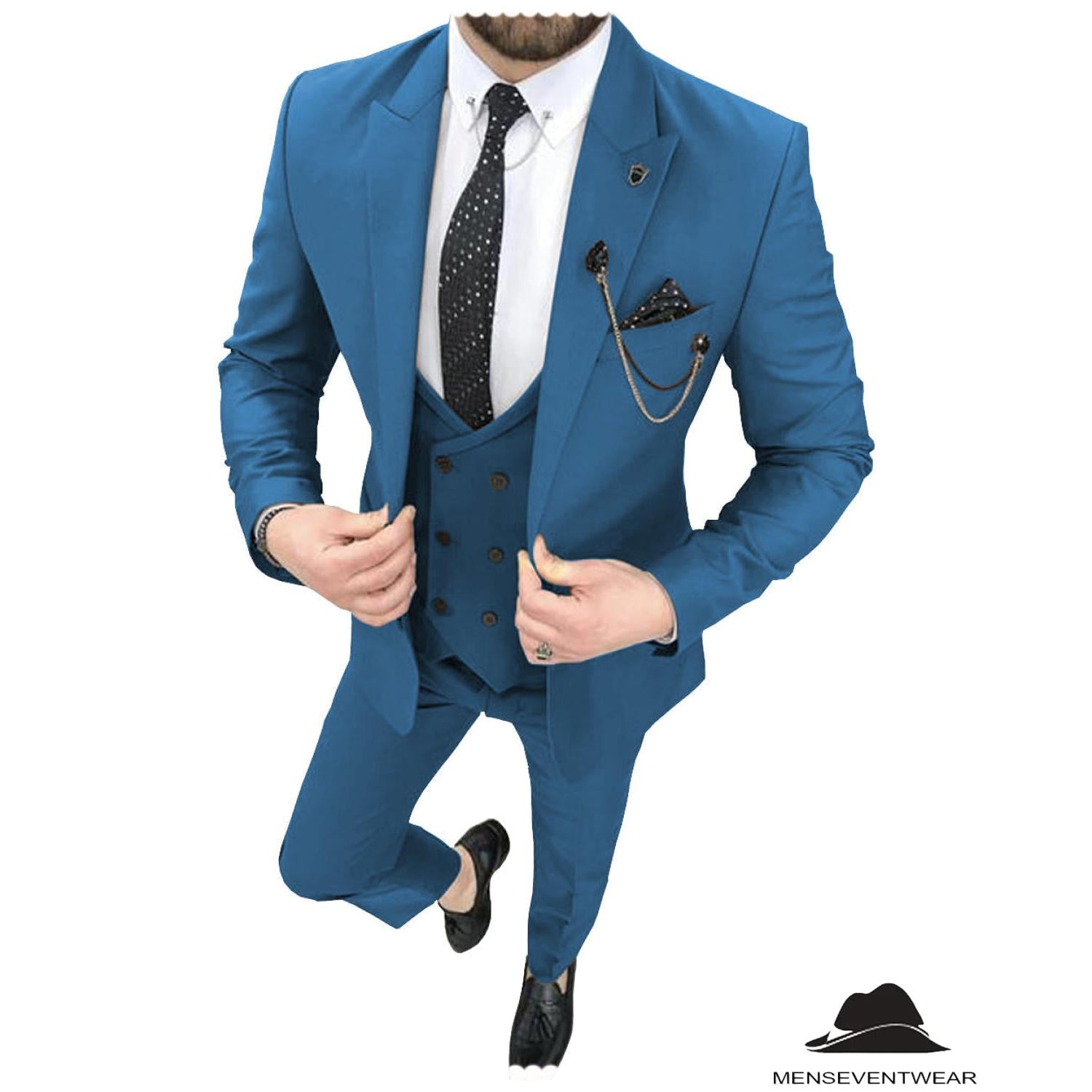 Menseventwear Fashion Pieces Mens Suit Peak Lapel Tuxedos For Wedding Blazer+vest+Pants Menseventwear Fashion Pieces Mens Suit Peak Lapel Tuxedos For Wedding Blazer+vest+Pants