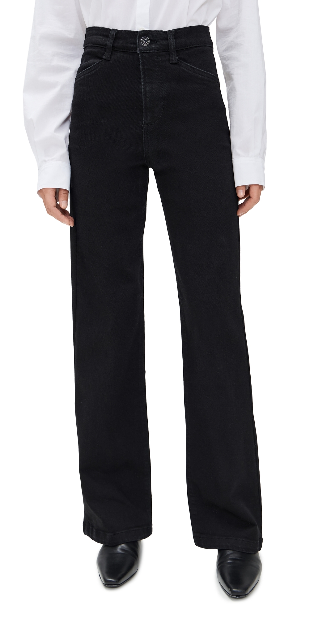 Favorite Daughter The Mischa Super High Rise Wide Leg Jeans Onyx Favorite Daughter The Mischa Super High Rise Wide Leg Jeans Onyx