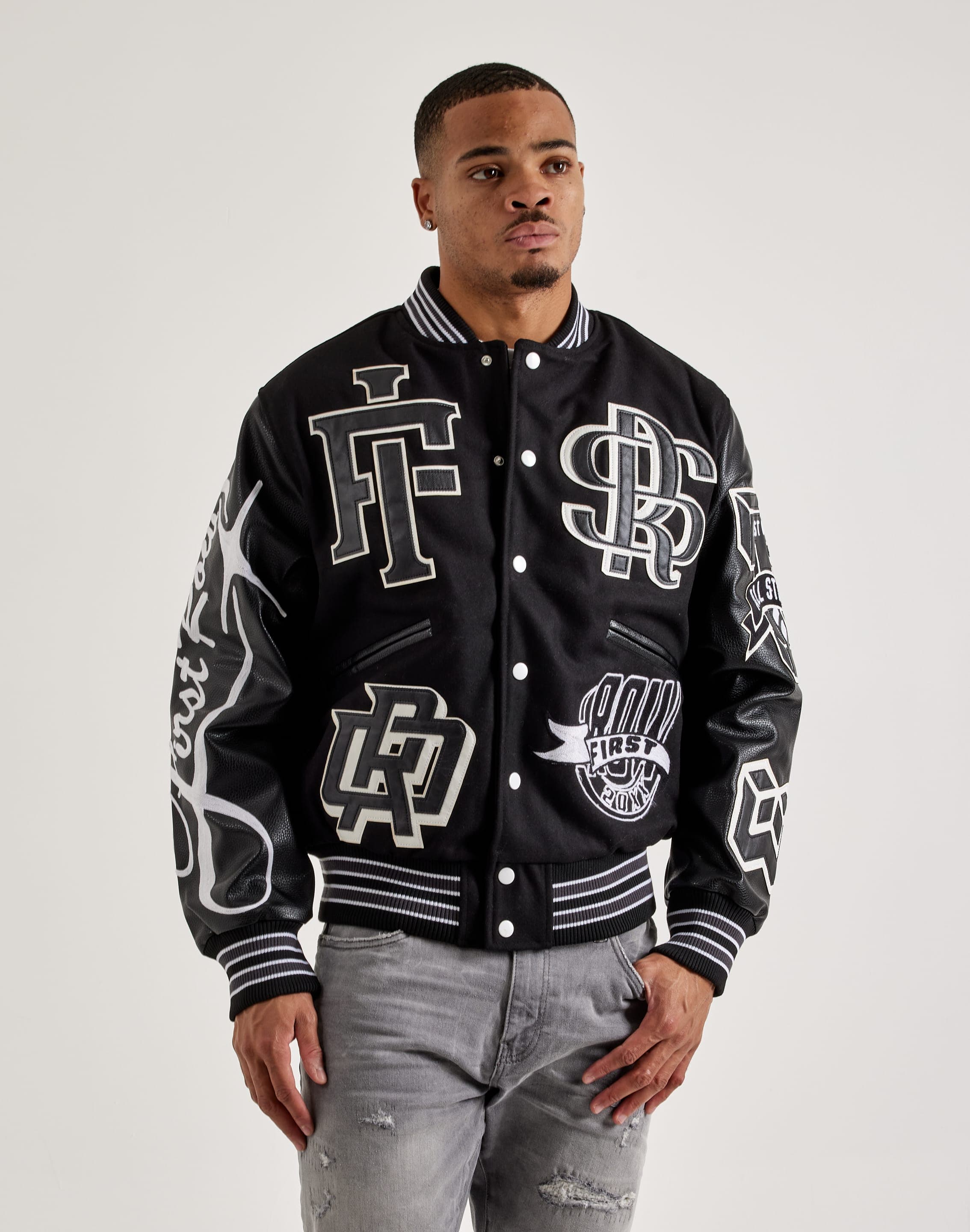 First Row Coexist Varsity Jacket First Row Coexist Varsity Jacket