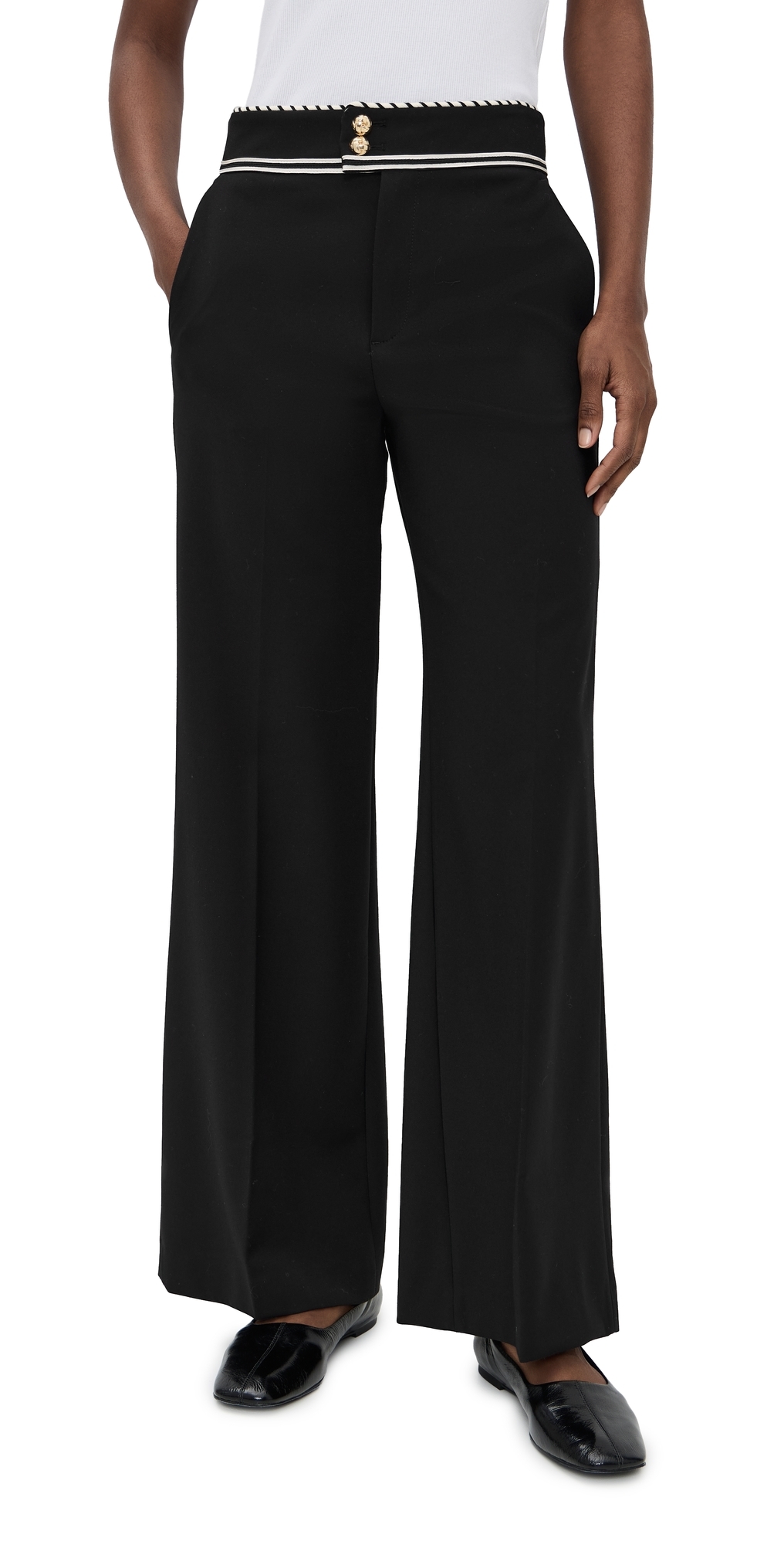 FRAME The Prim Trousers Black FRAME The Prim Trousers Black