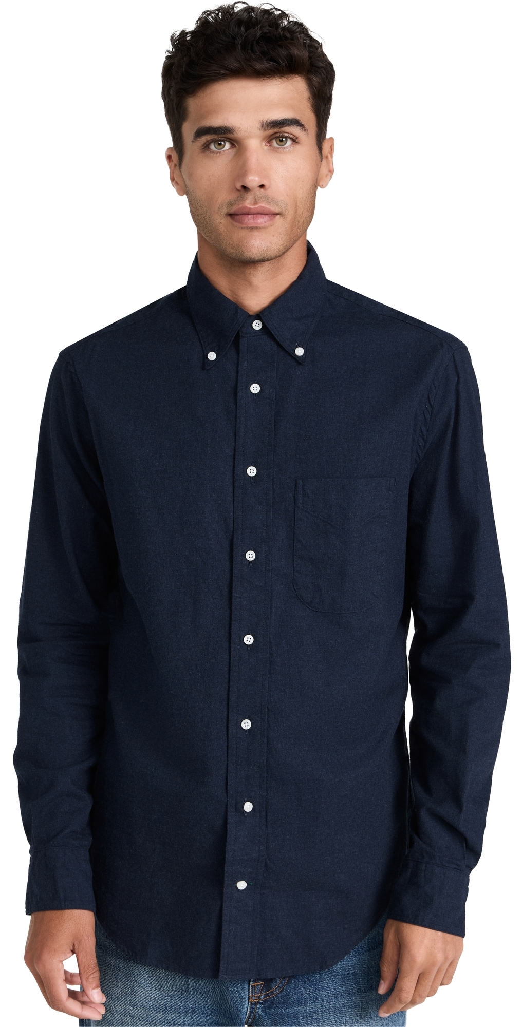 Gitman Vintage Classic Cotton Flannel Shirt Navy Gitman Vintage Classic Cotton Flannel Shirt Navy