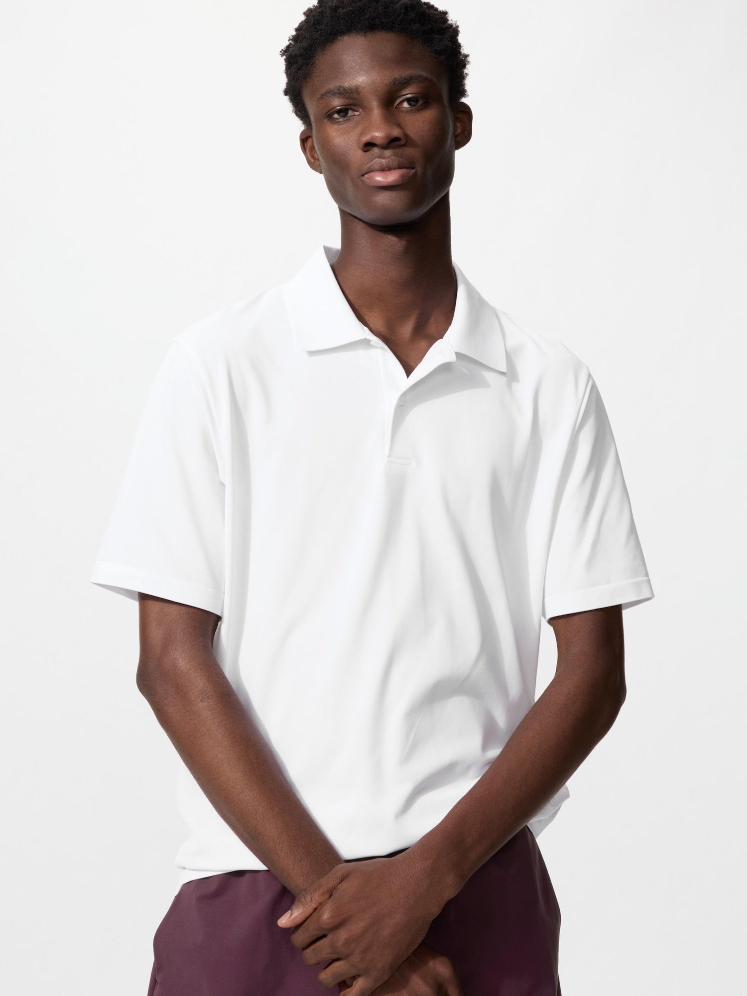 UNIQLO Men’s DRY-EX Polo Shirt with Quick-Drying, White UNIQLO Men’s DRY-EX Polo Shirt with Quick-Drying, White