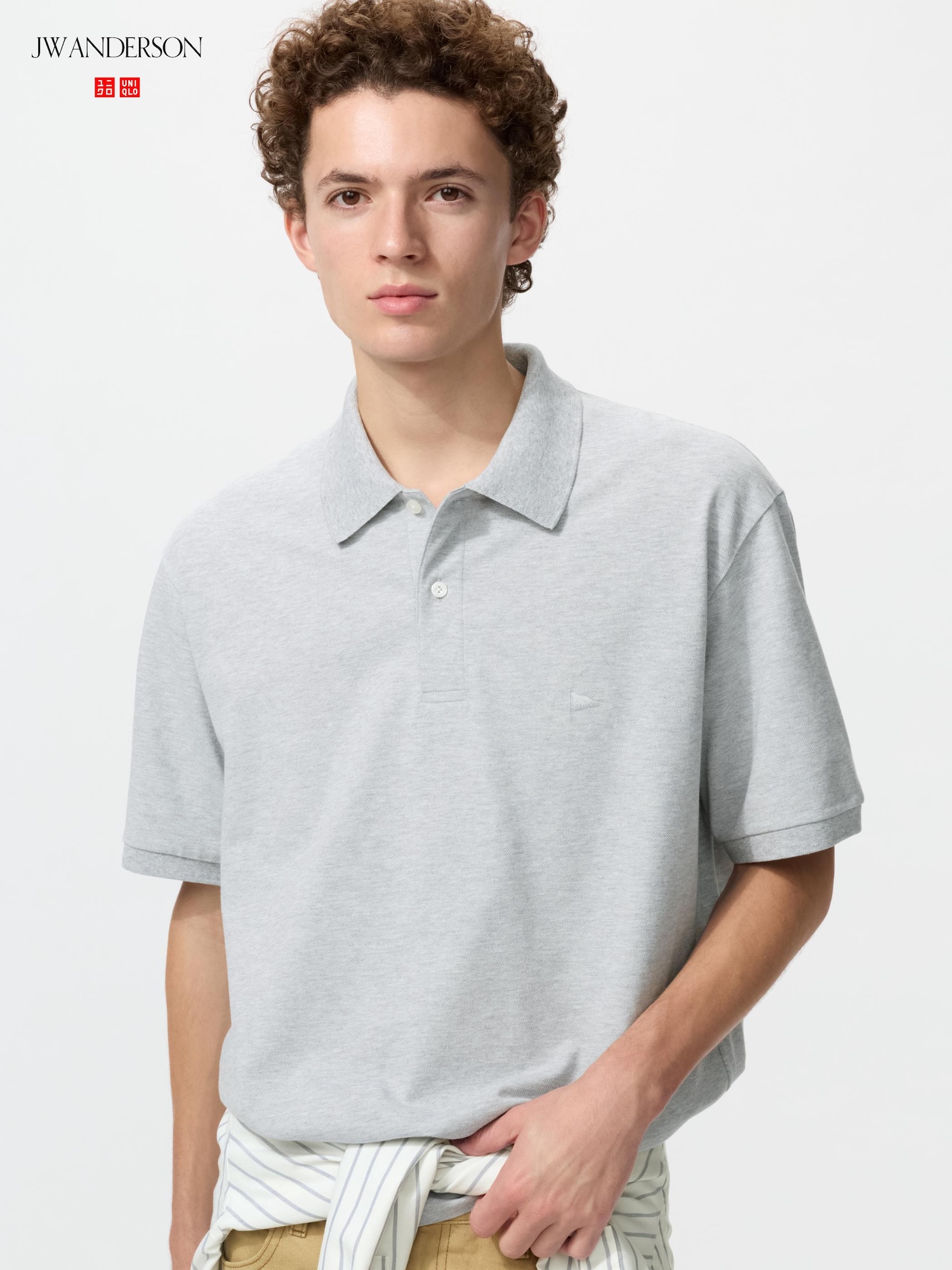 UNIQLO Men’s DRY Pique Polo Shirt with Quick-Drying, Gray UNIQLO Men’s DRY Pique Polo Shirt with Quick-Drying, Gray