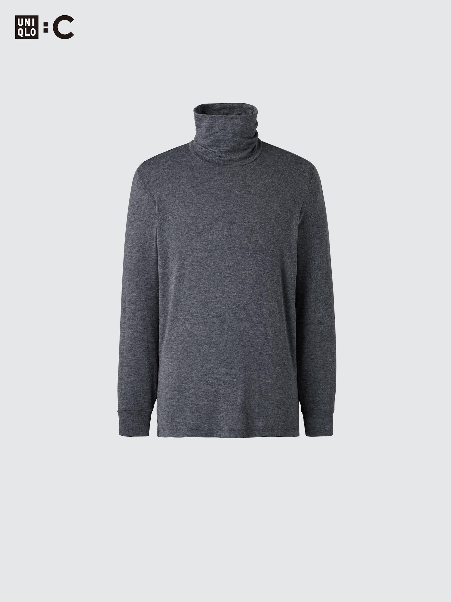 UNIQLO Men’s HEATTECH Extra Warm Cashmere Blend Turtleneck, Gray, Large UNIQLO Men’s HEATTECH Extra Warm Cashmere Blend Turtleneck, Gray, Large
