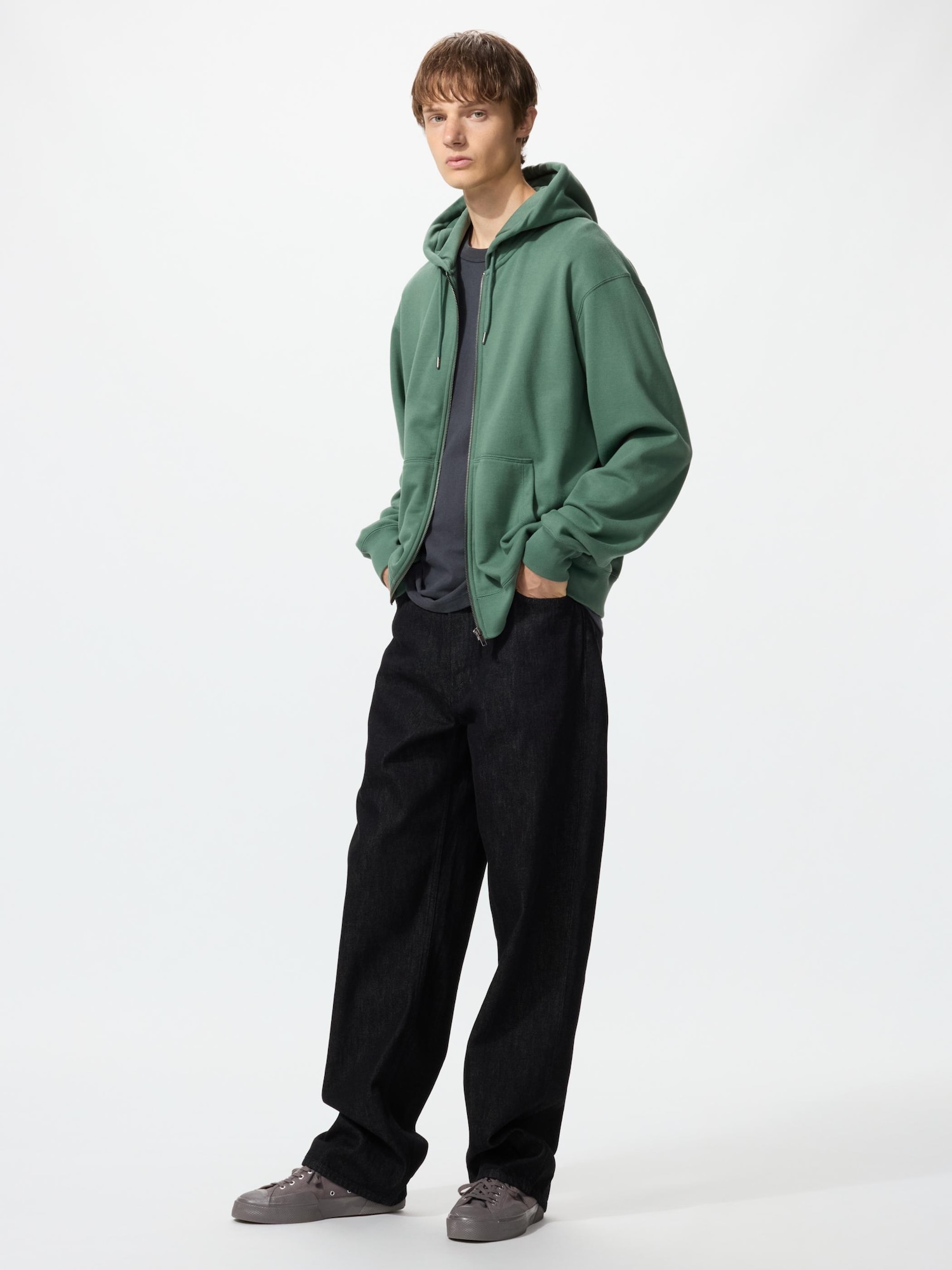 UNIQLO Men’s Wide Straight Jeans Tall, Black, , % Cotton UNIQLO Men’s Wide Straight Jeans Tall, Black, , % Cotton