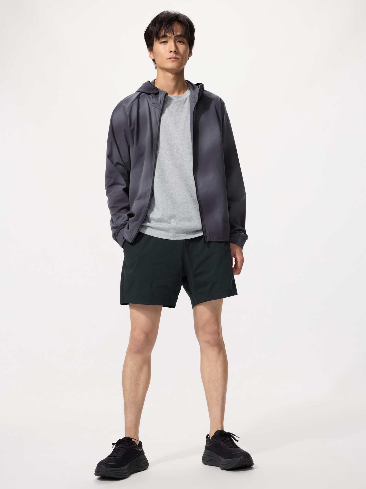 UNIQLO Men’s Ultra Stretch Active Shorts “, Black, Large