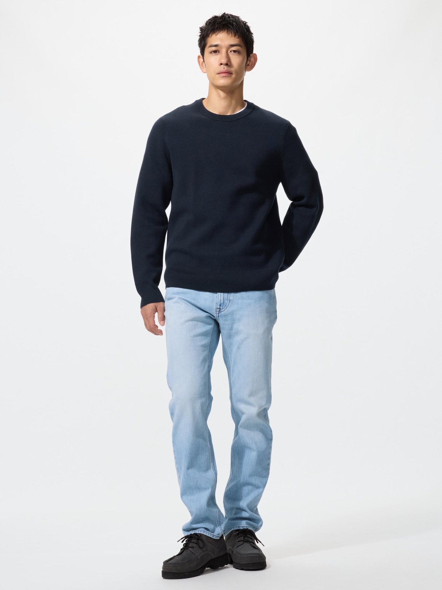 UNIQLO Men’s Slim Straight Jeans, Blue, UNIQLO Men’s Slim Straight Jeans, Blue,