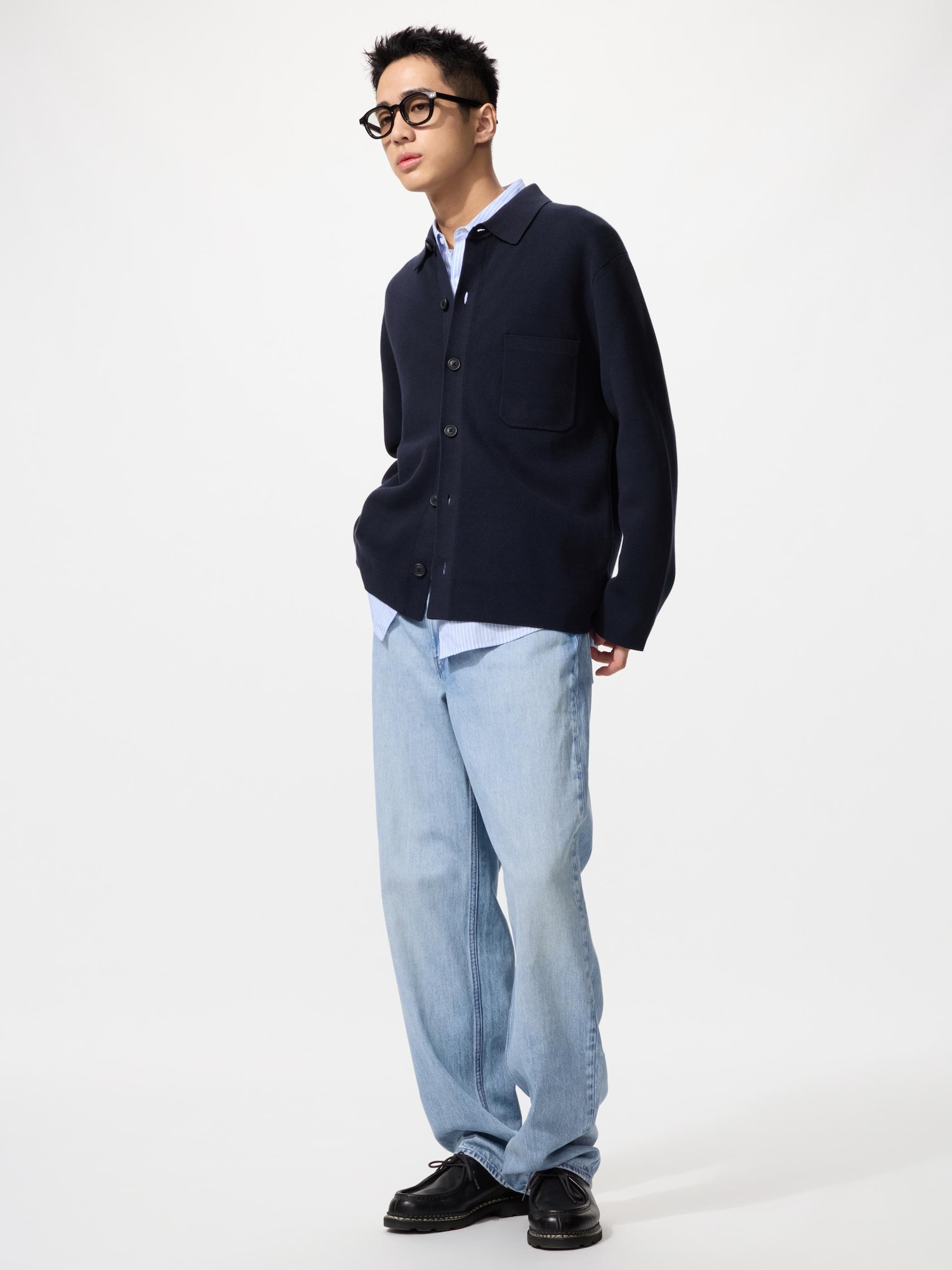 UNIQLO Men’s Wide Straight Jeans Tall, Blue, , % Cotton UNIQLO Men’s Wide Straight Jeans Tall, Blue, , % Cotton