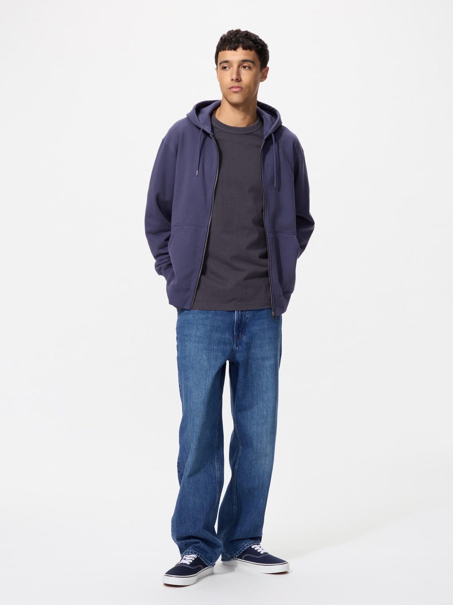 UNIQLO Men’s Wide Straight Jeans, Blue, UNIQLO Men’s Wide Straight Jeans, Blue,