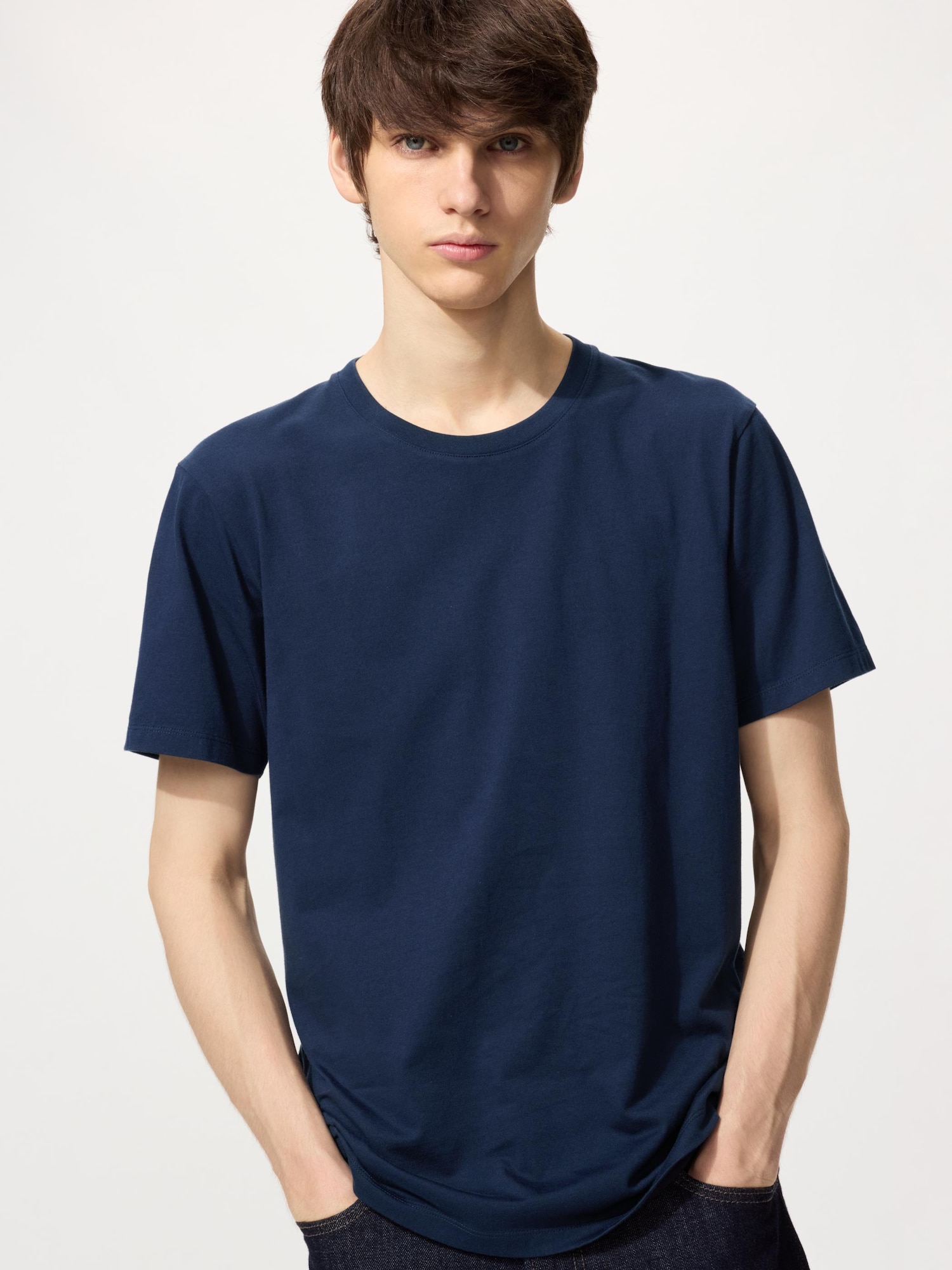 UNIQLO Men’s SUPIMA Cotton Shirt, Blue UNIQLO Men’s SUPIMA Cotton Shirt, Blue