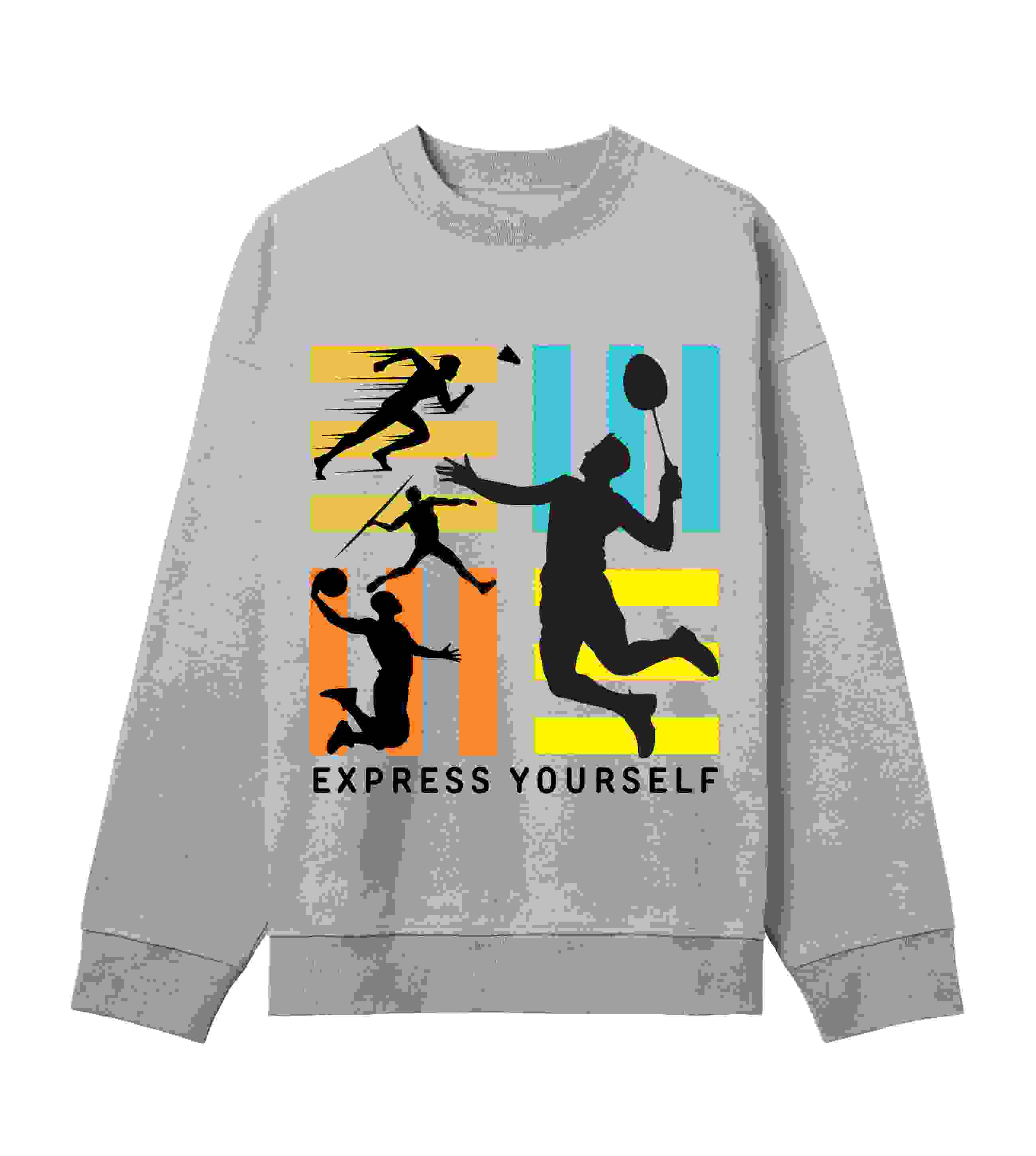 Energetic Play Boxy Hoodie – Grey melange L men Energetic Play Boxy Hoodie – Grey melange L men