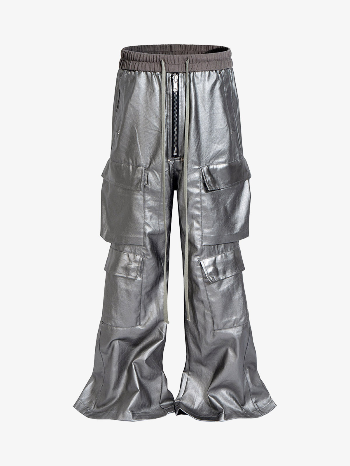RO Style Matte Coated Leather Baggy Trousers RO Style Matte Coated Leather Baggy Trousers