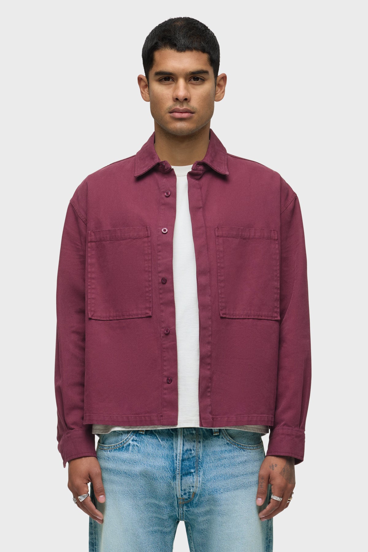 Relaxed Long Sleeve Overshirt Relaxed Long Sleeve Overshirt