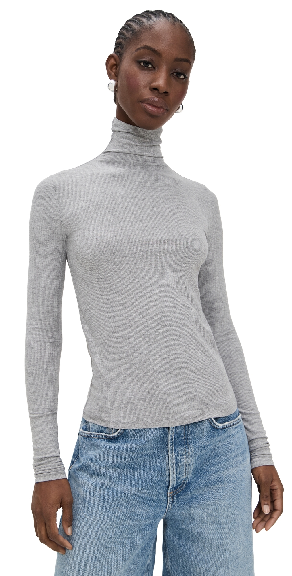 Joe’s Jeans The Tony Long Sleeve Top Heather Grey Joe’s Jeans The Tony Long Sleeve Top Heather Grey