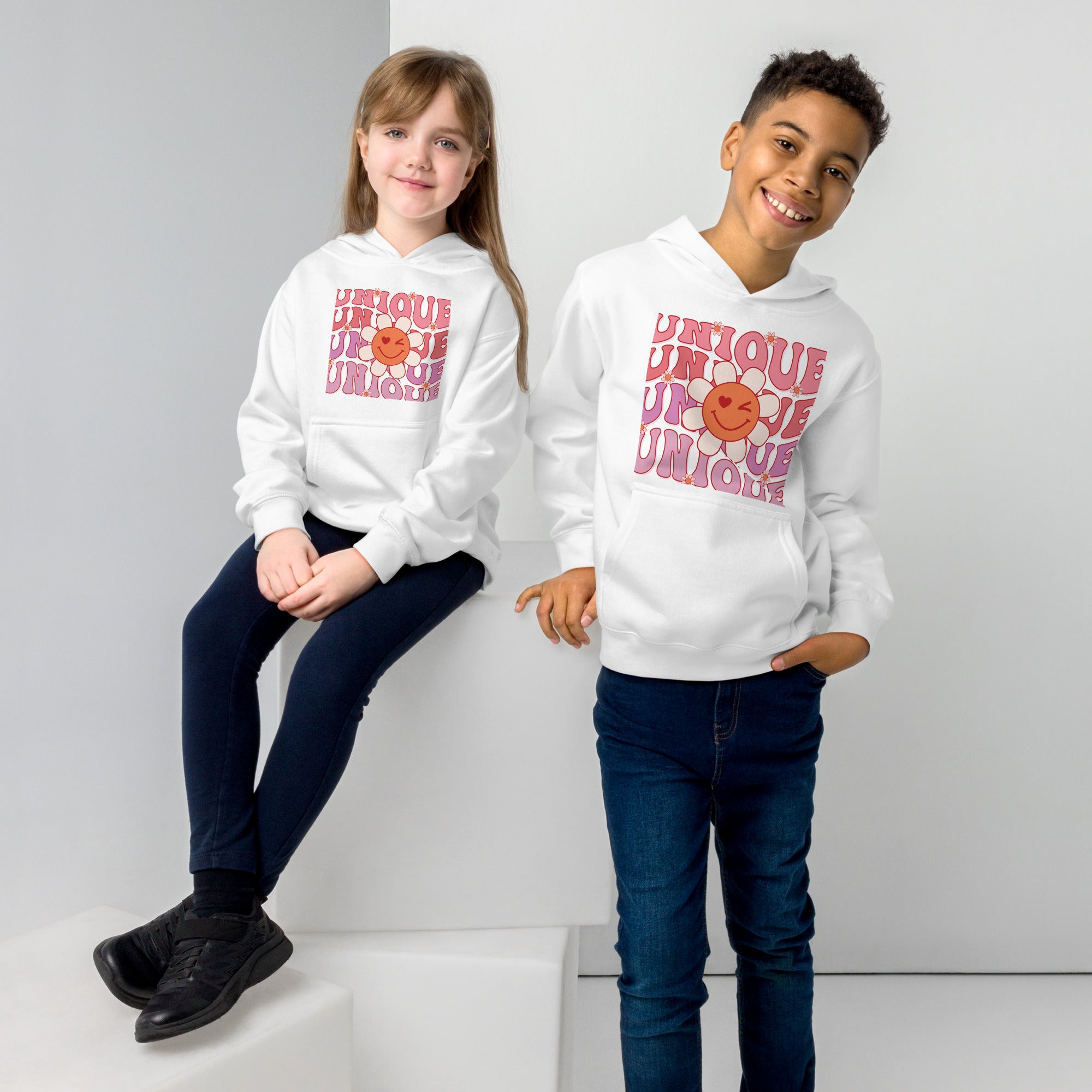 Unique Smiling Flowers Kids Hoodie Unique Smiling Flowers Kids Hoodie