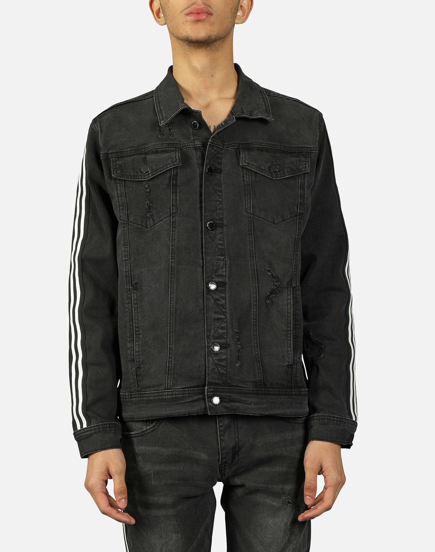 Kilogram STRIPE JEAN JACKET Kilogram STRIPE JEAN JACKET
