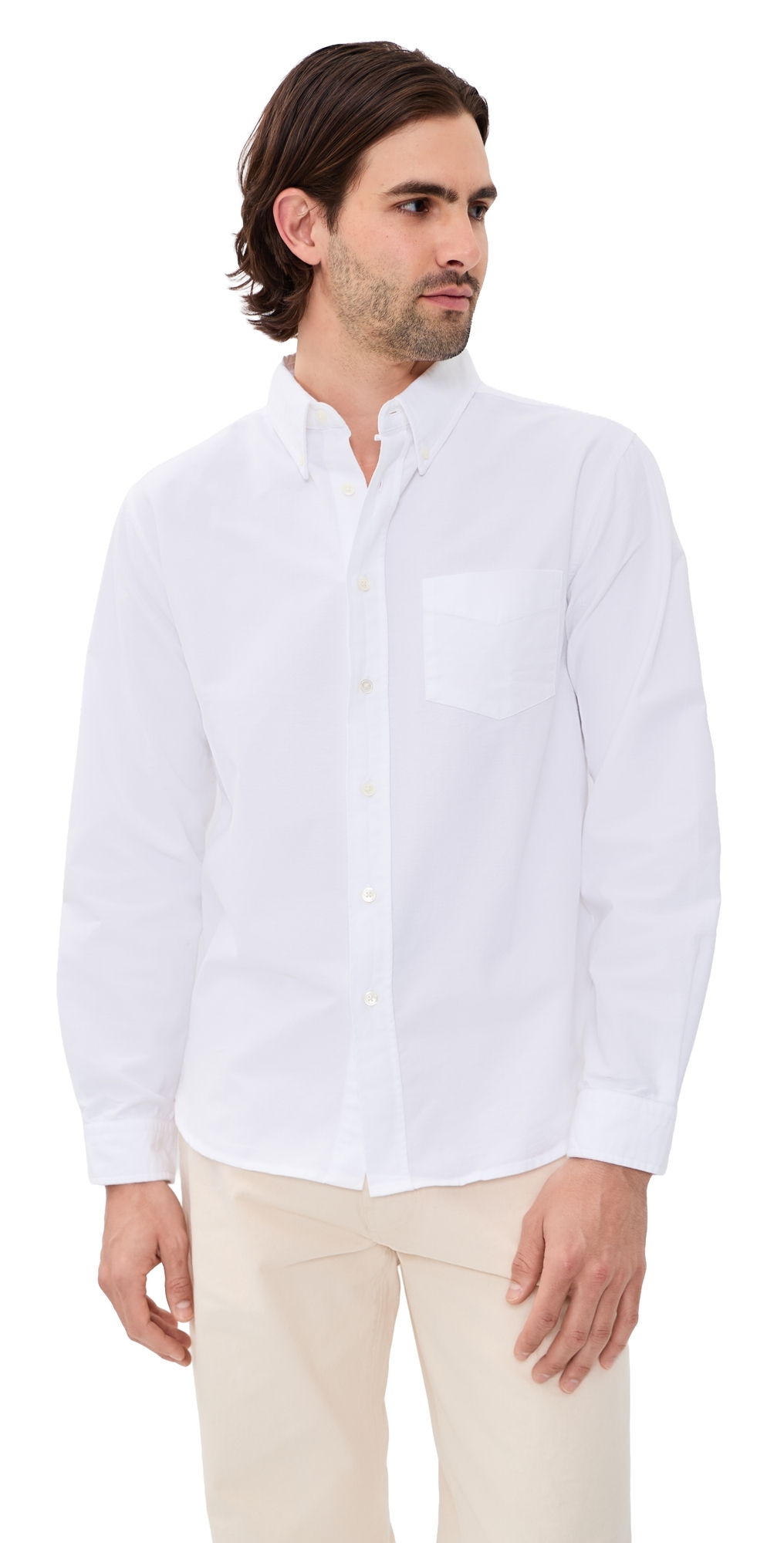Knickerbocker Beefy Cotton Oxford Shirt White Knickerbocker Beefy Cotton Oxford Shirt White