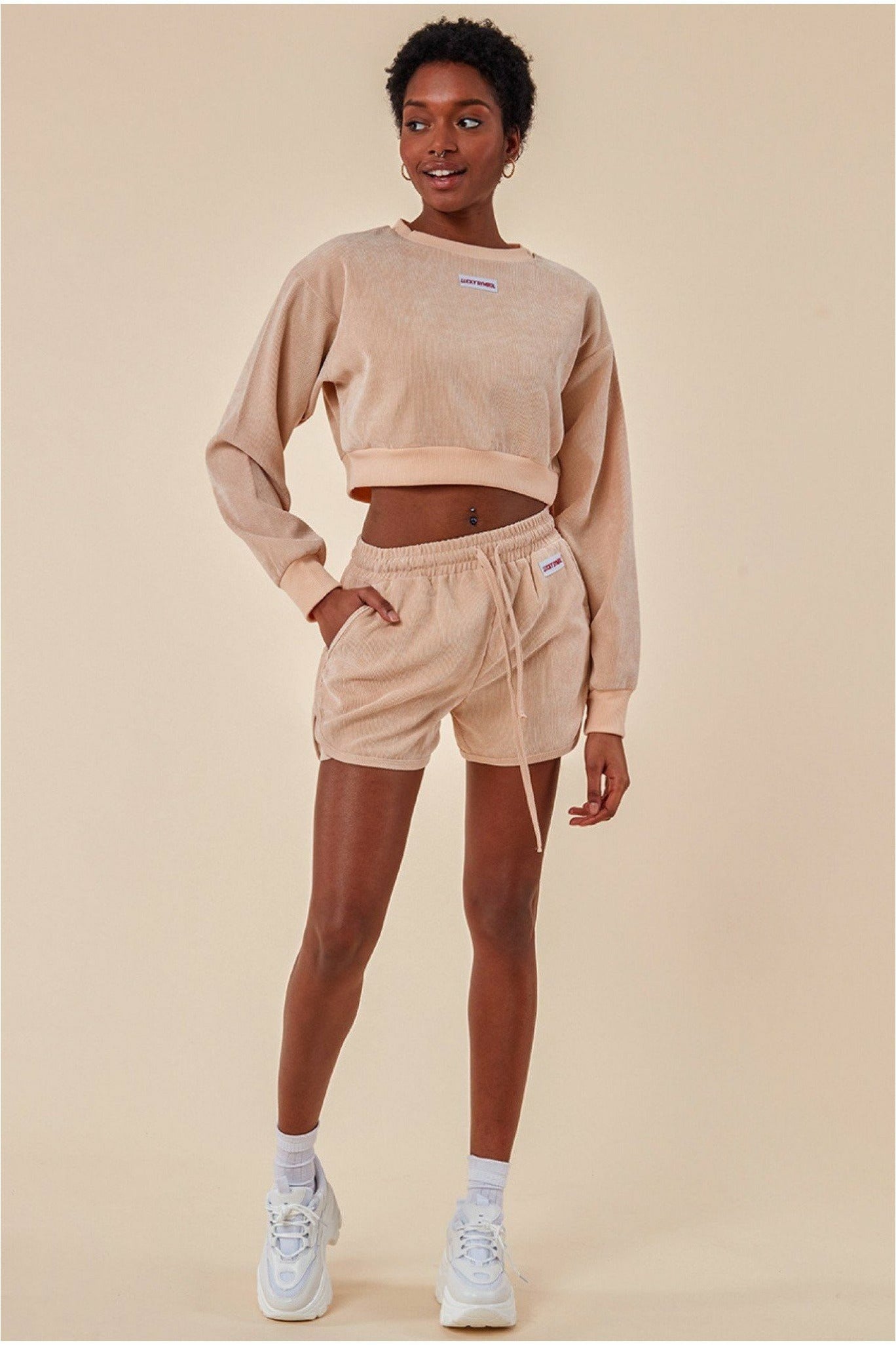Cosmochic Oversized Cropped Jumper & Short Set