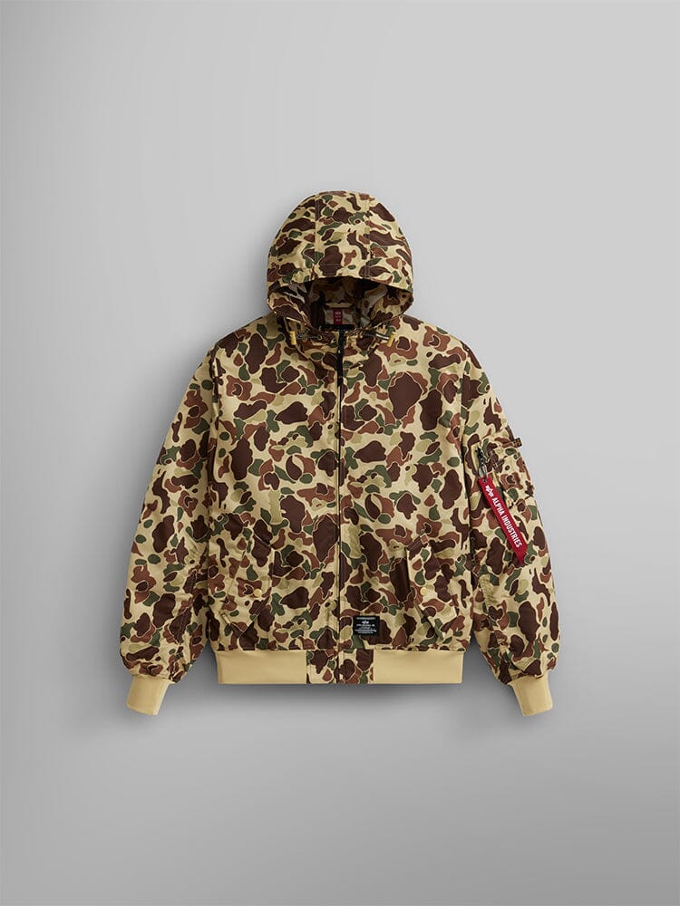 L-B HOODED GEN II BOMBER JACKET GREEN FROGSKIN CAMO L-B HOODED GEN II BOMBER JACKET GREEN FROGSKIN CAMO