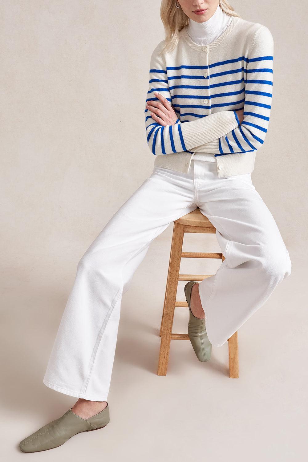 Striped Lean Lines Cardigan Striped Lean Lines Cardigan