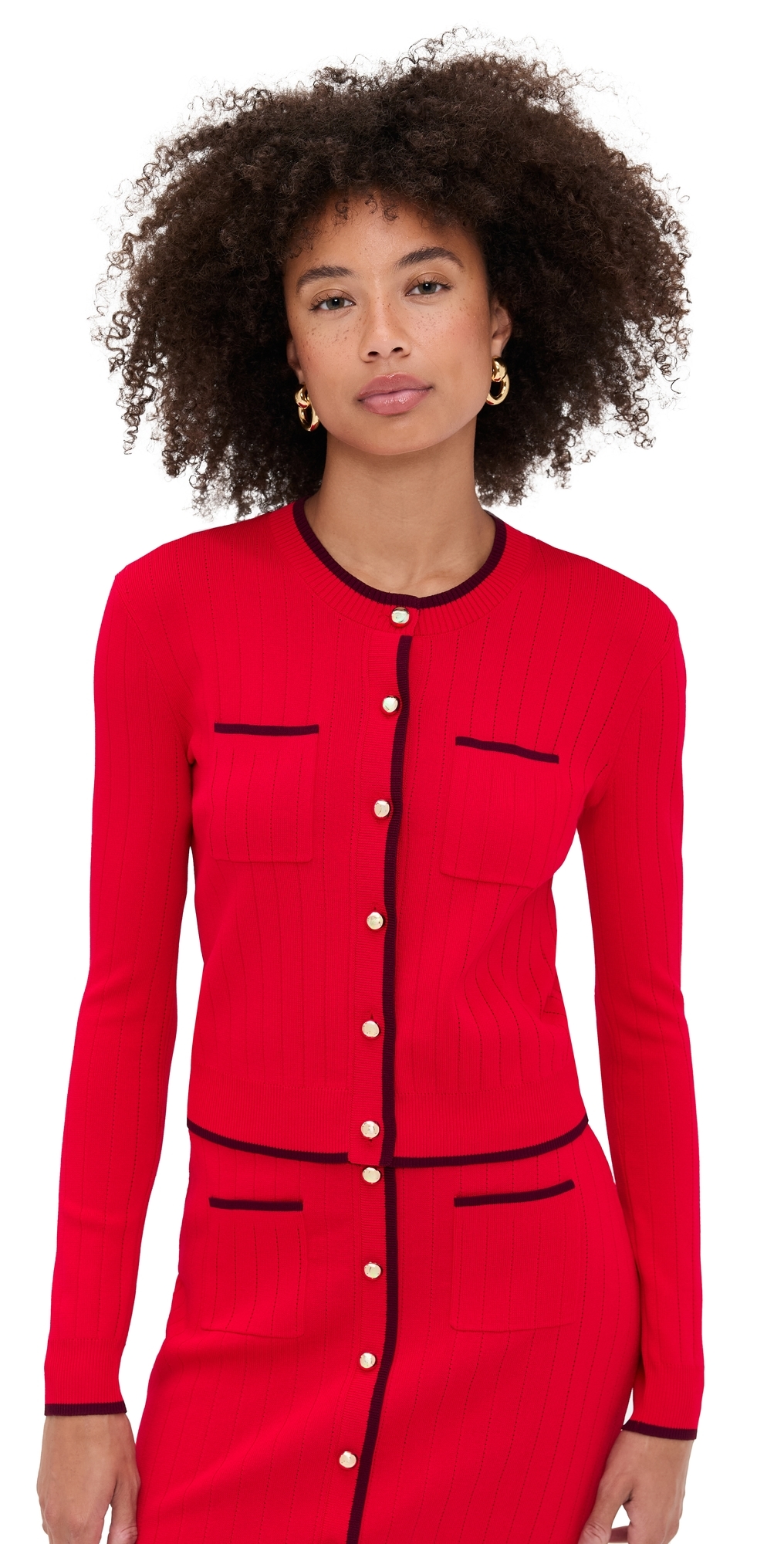LE BOP Diana Cardigan Red LE BOP Diana Cardigan Red